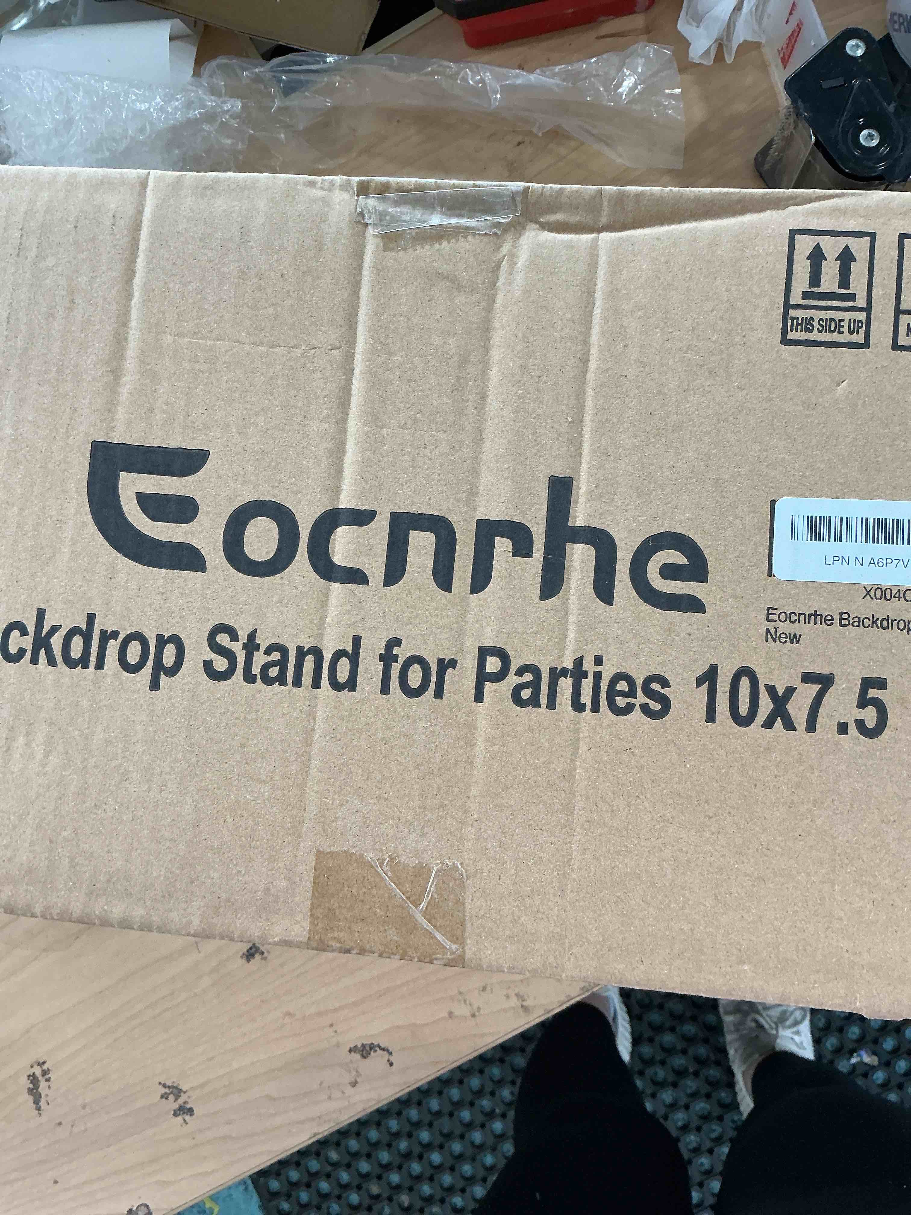 Condition photo showing Good Condition for Backdrop Stand Kit - 6 Widths, 10x7.5ft Adjustable Background Stand for Parties & Studio Photography