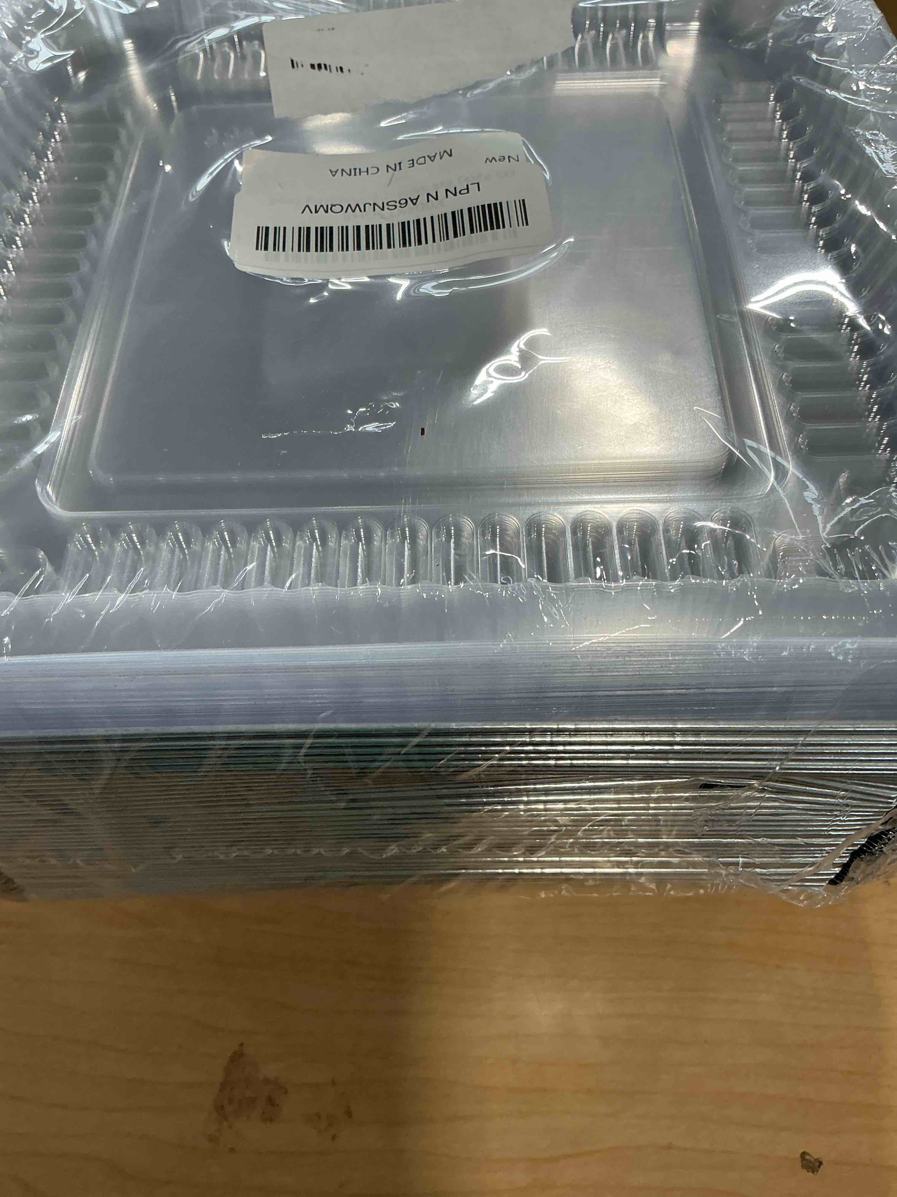 Condition photo showing New/Like New for (35 Pack) 8x8 Aluminum Pans with Clear Plastic Lids - Square Baking Cake Pans - Foil Pans with Lids - Disposable Food Containers Great for Cooking, Heating, Storing, Prepping Food