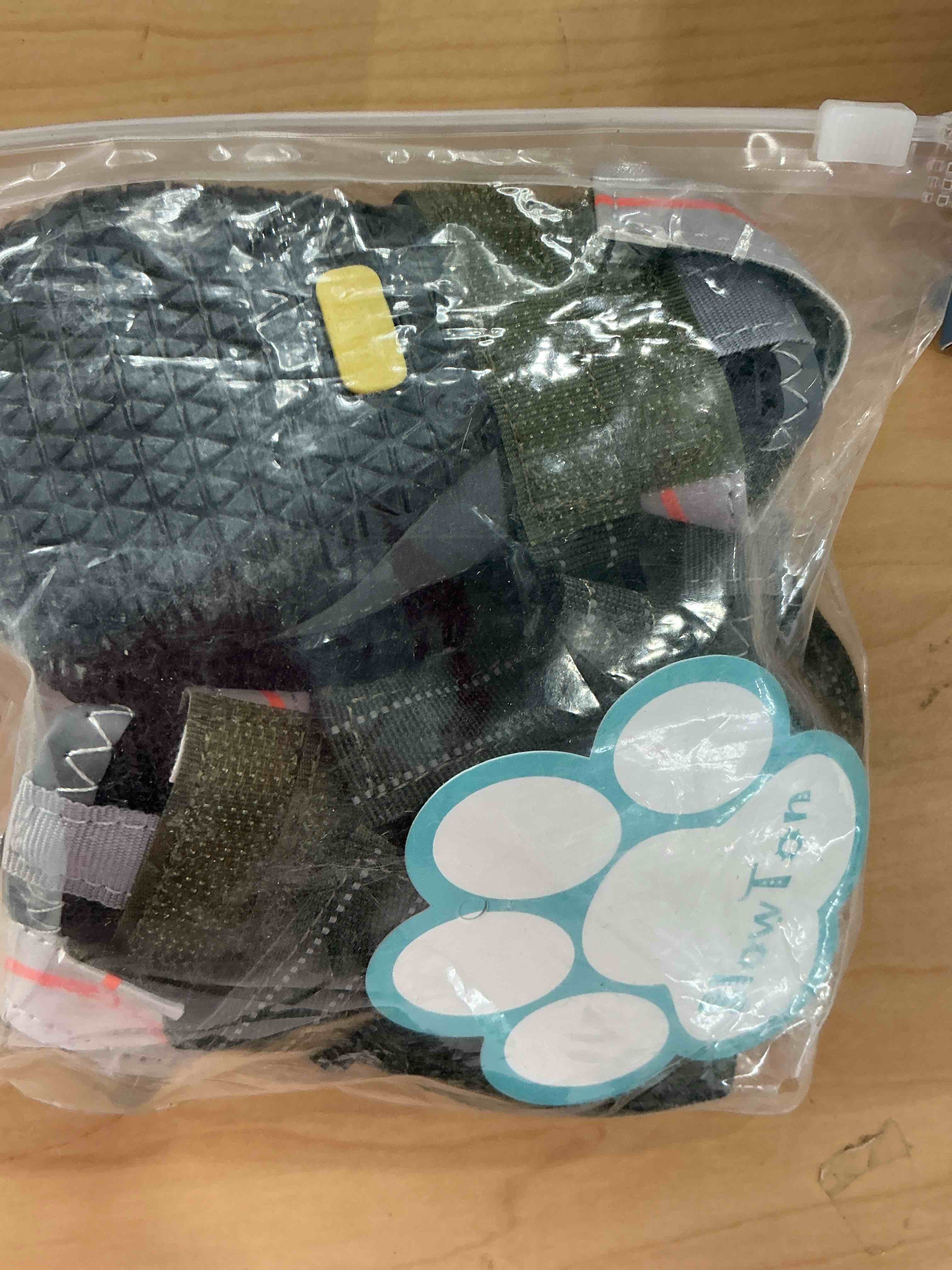 Condition photo showing Good Condition for SlowTon Dog Shoes for Large Small Medium Dogs - Breathable Dog Boots for Summer Hot Pavement, Paw Protector for Outdoor Walking Winter Snow, Anti-Slip Rubber Dog Booties for Hardwood Floor (B, 3) C-Black #3 (Width 2.0 inch) for 27-38 lbs