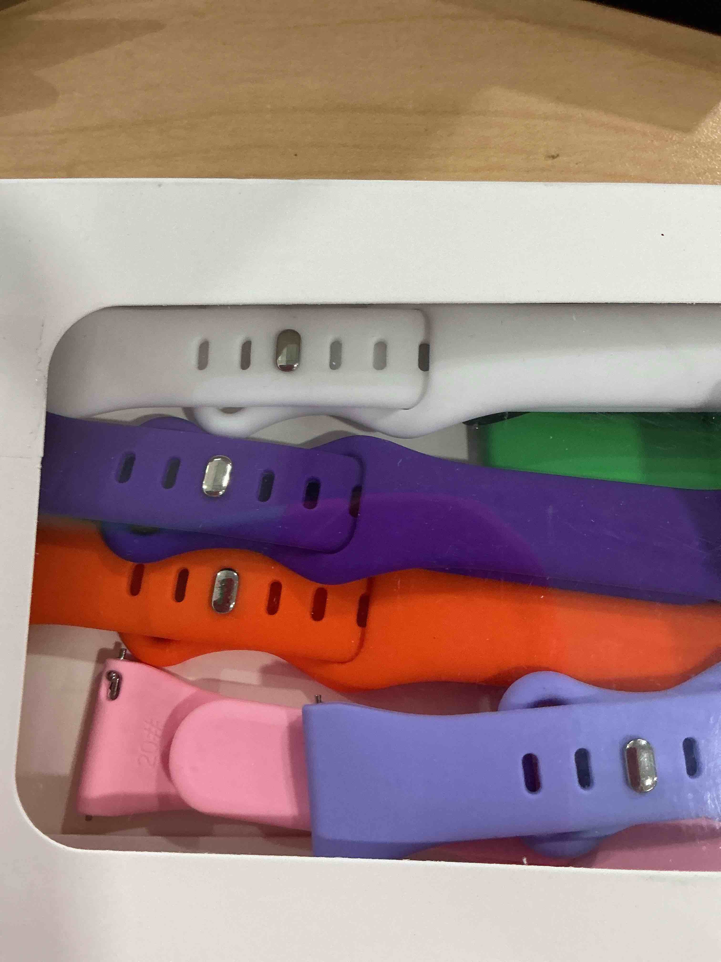 Condition photo showing Good Condition for Slim Bands Compatible with Garmin Vivoactive 5/Vivoactive 3/Venu Sq/Venu, Vivomove, Forerunner 645/245 Music Watch Band, 20mm Soft Silicone Strap for Women Men 12 Colors