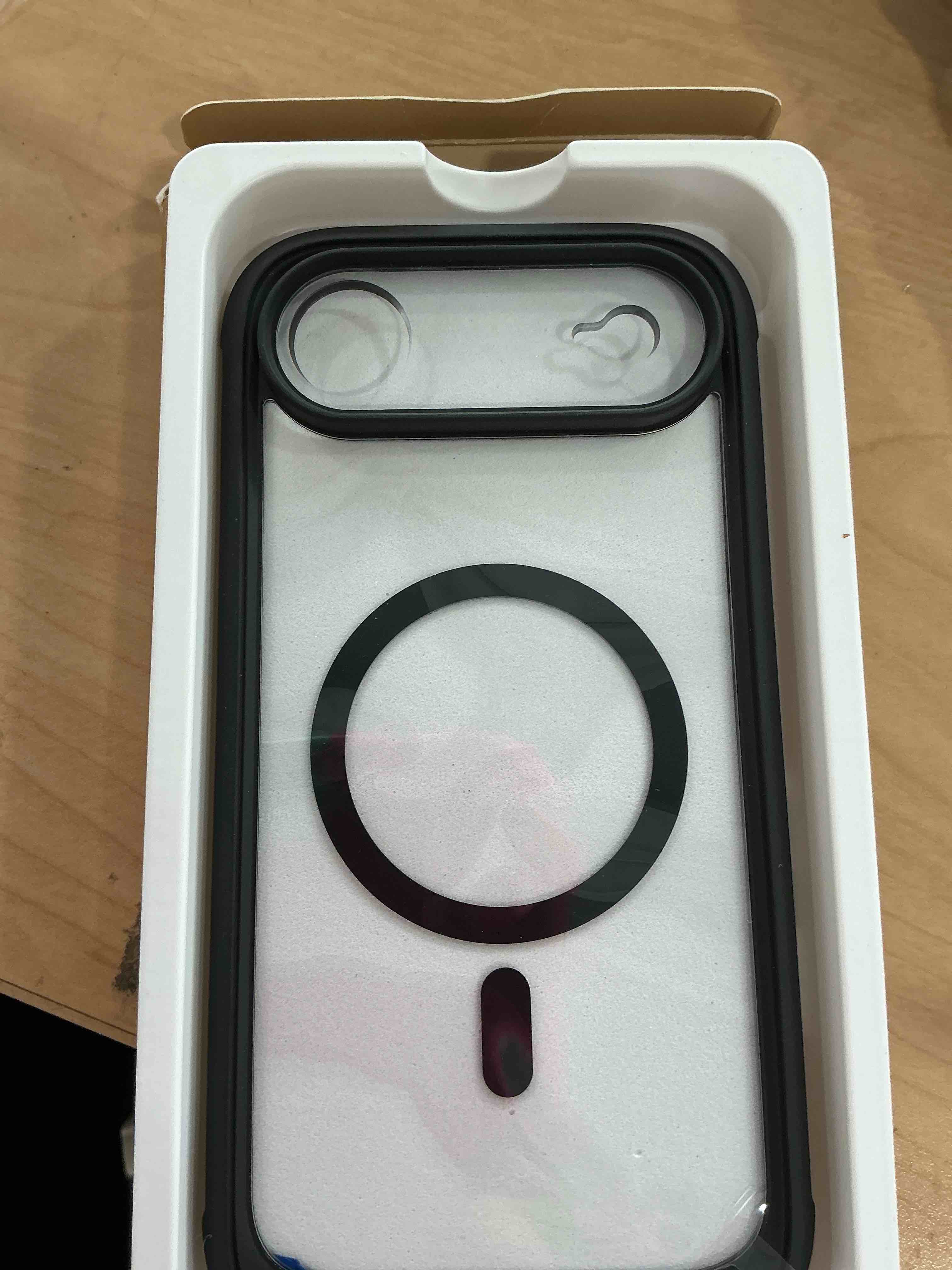 Condition photo showing Good Condition for Miracase Magnetic for iPhone Air Case 6.5-inch with Camera Control, [Compatible with MagSafe] Full-Body Protection Slim Phone Case with Built-in Tempered Glass Screen Protector for 17 Air Case, Black iPhone Air Magnetic Classic Black