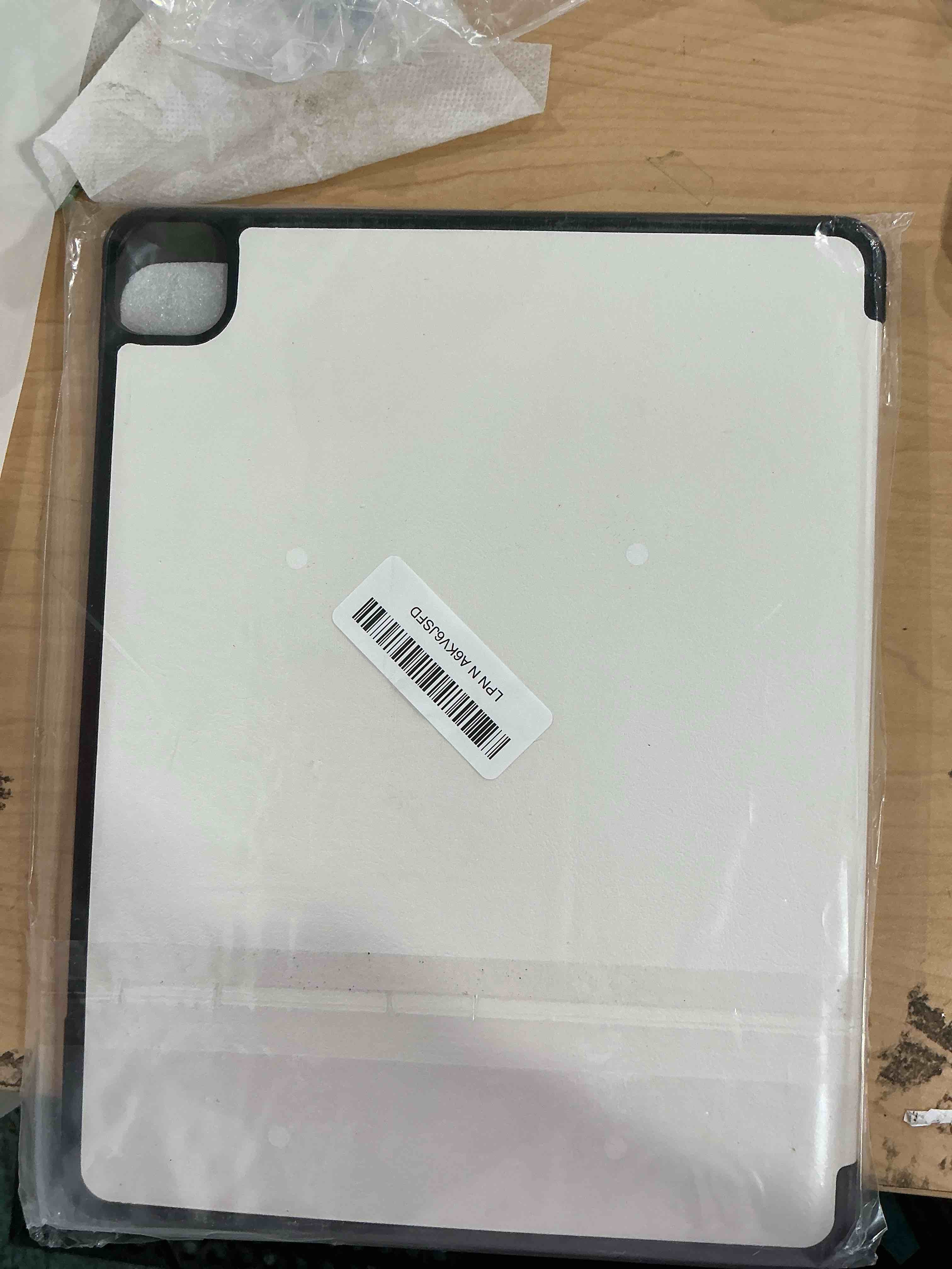 Condition photo showing New/Like New for Tablet Cover for Apple iPad Pro 12.9 3rd 4th Generation(2018 2020 Release),Ultra Slim Folio Stand Lightweight Leather Case for Apple iPad Pro 12.9" Gen 3th 4th (KST-White)