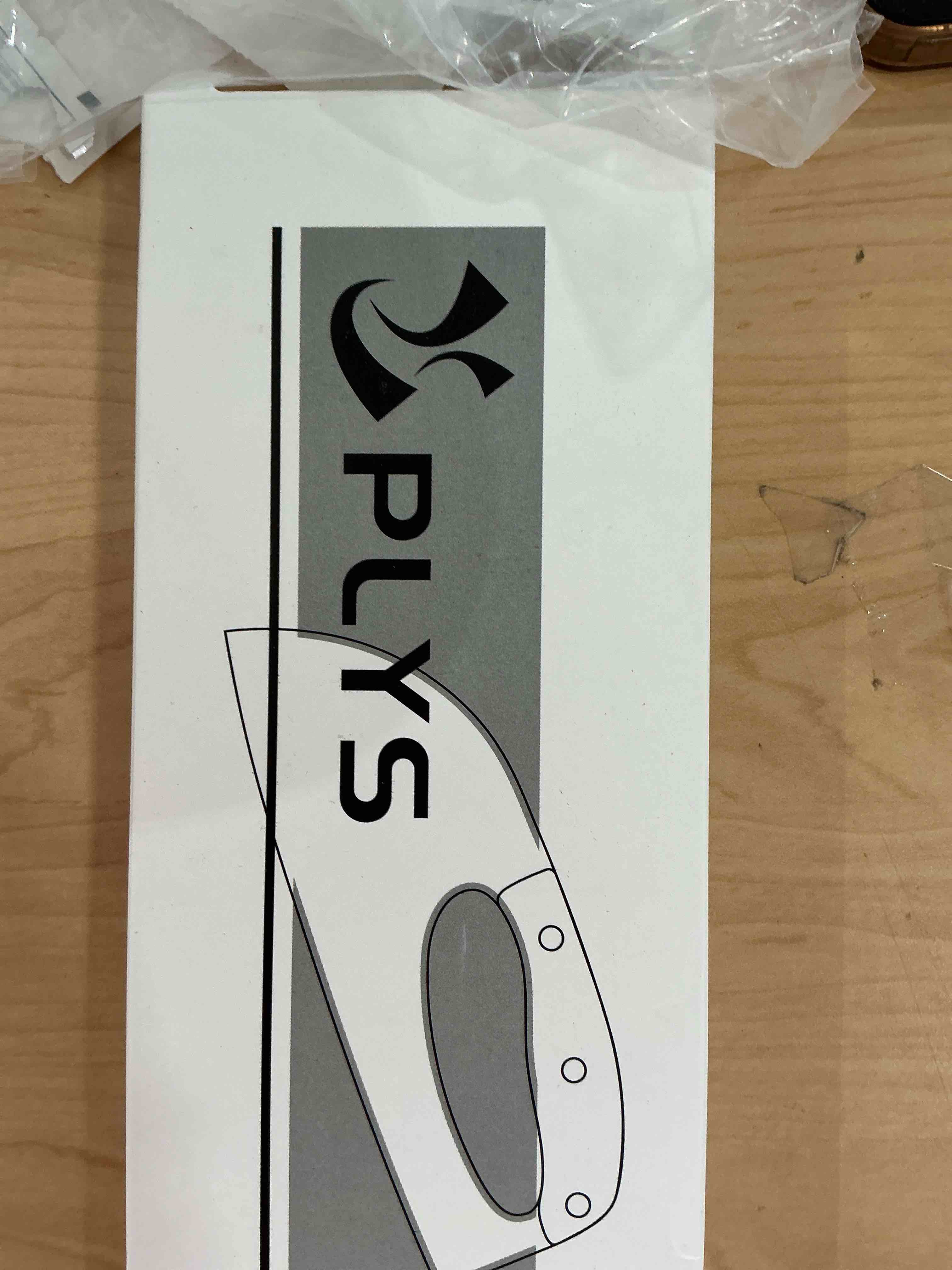 Condition photo showing Good Condition for Plys Kitchen Meat Cleaver Knife, Unique Effort Saving Knife Professional Stainless Steel Chef Cooking Knives for Cutting Meat Vegetable Father Mother Silver