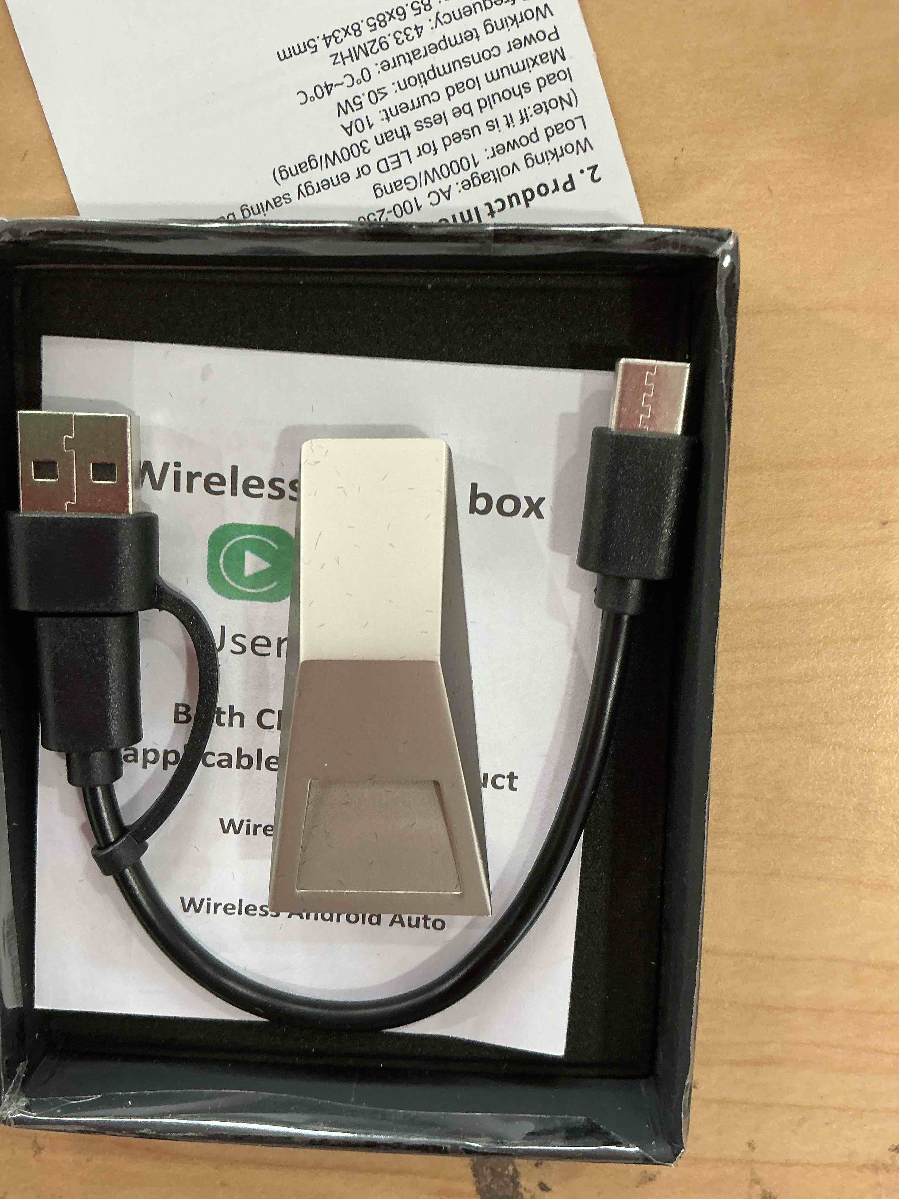 Condition photo showing Good Condition for Tesla Cybertruck Exterior, Wireless CarPlay Adapter for Apple iPhone & Android Auto, Wired to Wireless CarPlay, Converter for Android 11+ and iOS 10+, Instant Auto-Connect, No Latency