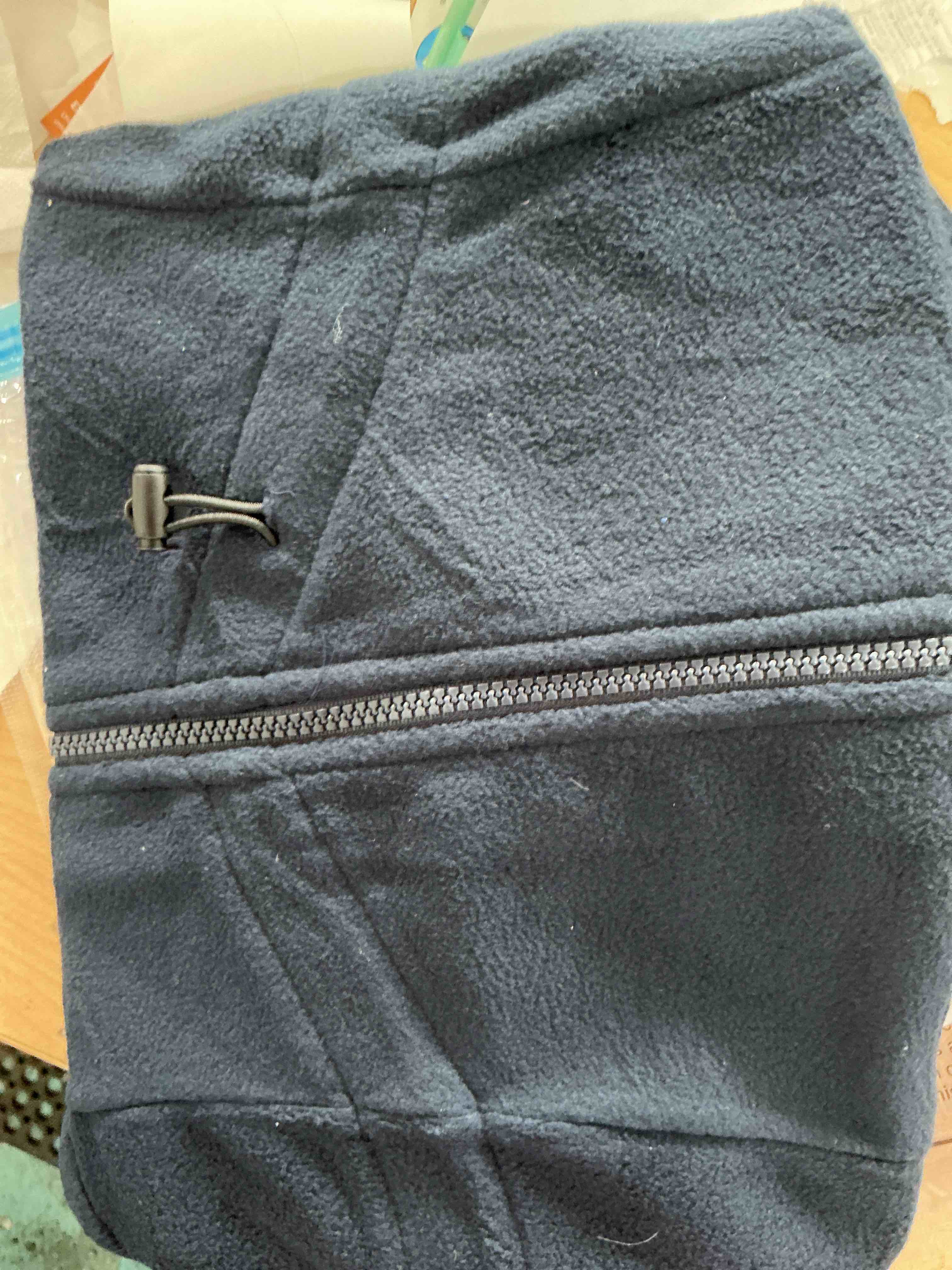 Condition photo showing Good Condition for ROZKITCH Dog Winter Clothes, Pet Windproof Warm Cold Weather Jacket Vest Cozy Jumpsuit Apparel Outfit Clothes for Small Medium Dog Walking Hiking Sleep Blue S S(Back Length:16") Dark Blue