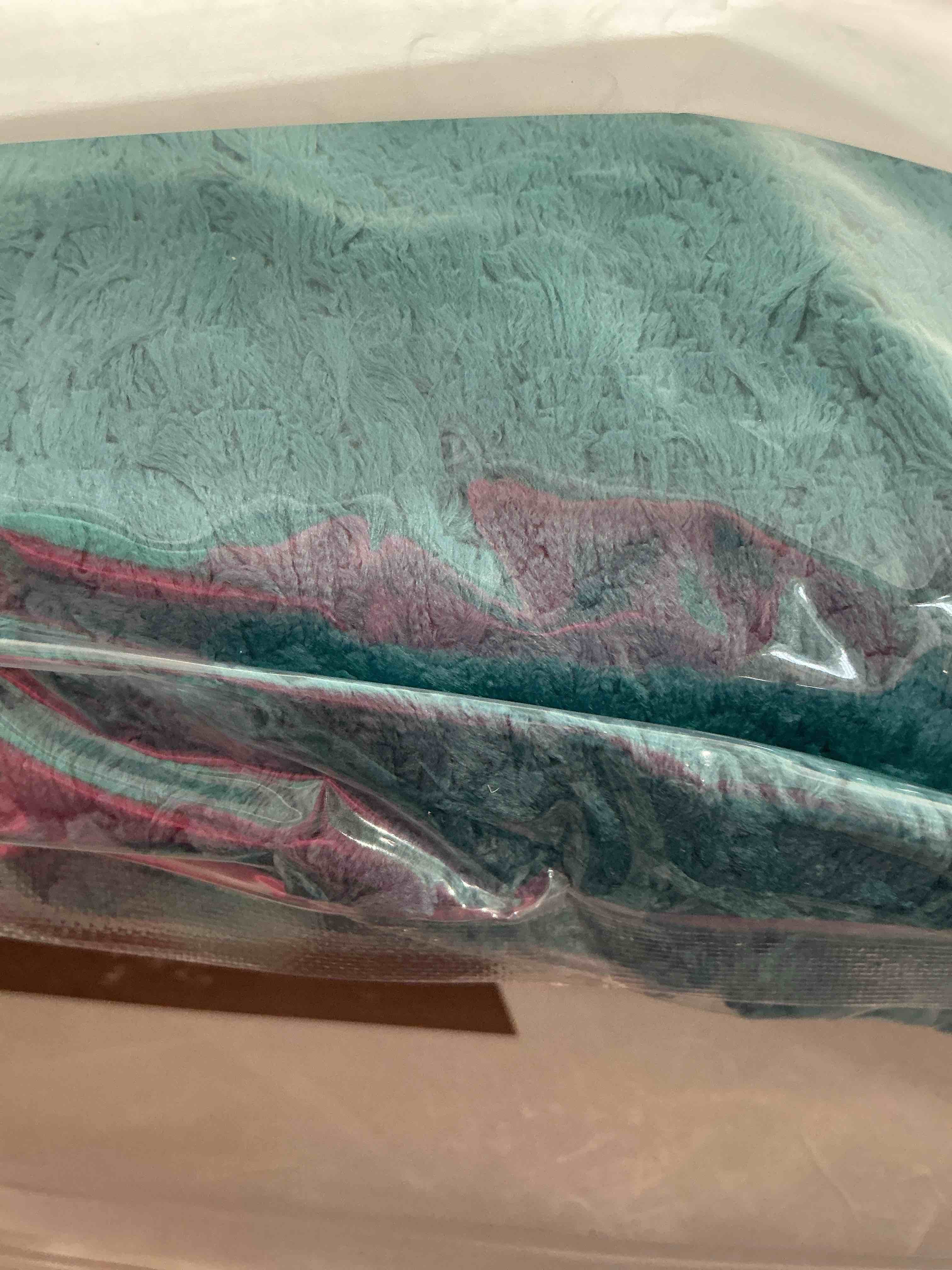 Condition photo showing New/Like New for MIULEE Teal Bathroom Rugs, Soft Small Absorbent Microfiber Bath Rugs Non Slip Quick Dry Fluffy Bath Mats for Bathroom Floor Tub Showers, Machine Washable, 16x24 Inch Teal Rectangular 1'4" x 2' (Rectangular)