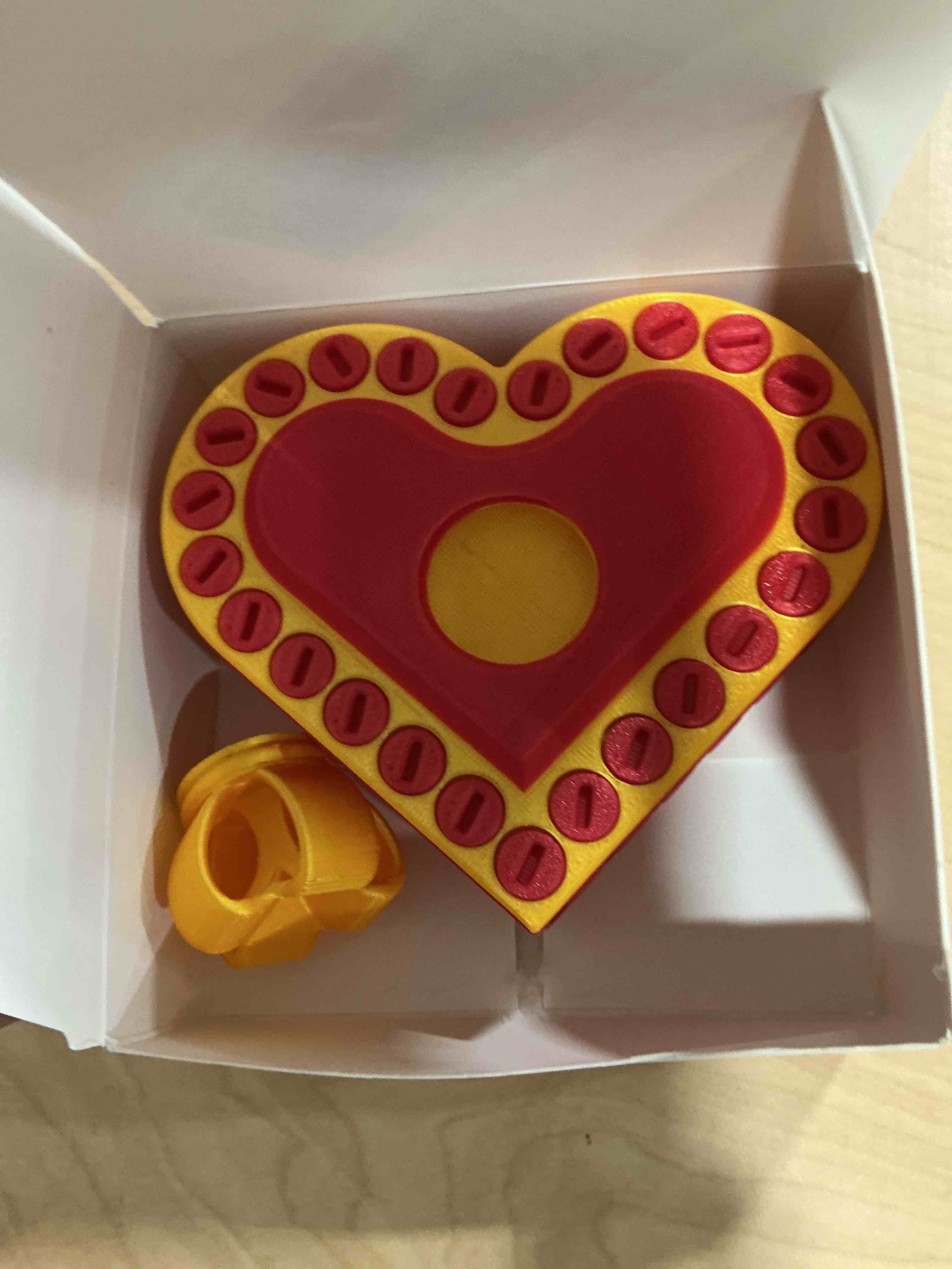 Condition photo showing Good Condition for valentines day gifts heart shape annoying gift box,annoying gift box screw gift box prank annoying box for birthdays, office white elephant gifts xin xing
