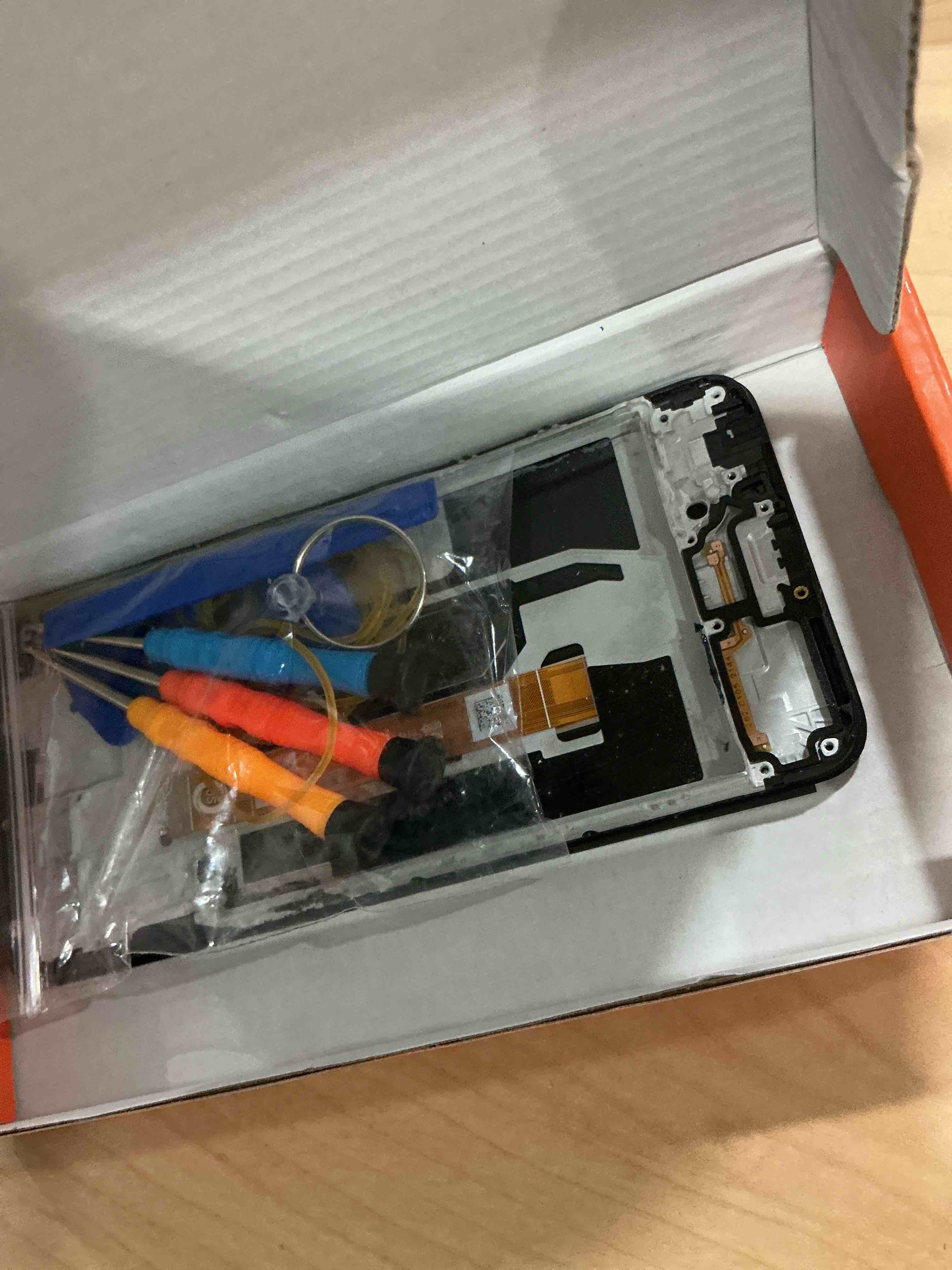 Condition photo showing Good Condition for for OnePlus Nord N200 5G LCD Screen for OnePlus N200 5G Screen Replacement Nord N200 5G LCD Display DE2118 Touch Digitizer Assembly Compatible with DE2117 Repair Parts Kits(Black with Frame