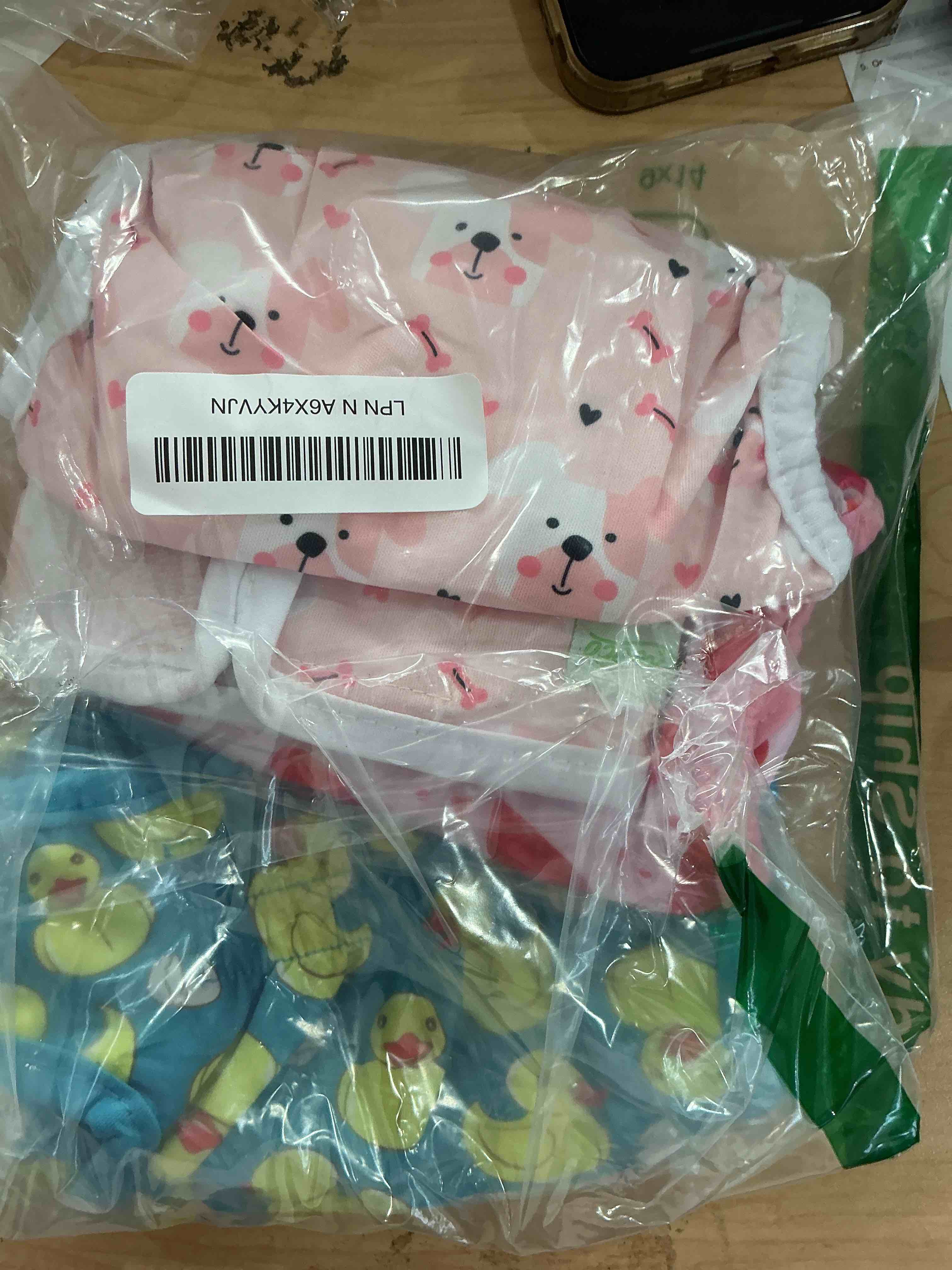 Condition photo showing Good Condition for wegreeco Washable Female Dog Diapers Highly Absorbent Reusable Diapers for Dog in Heat Period, 3 Pack (Yellow Ducks, Medium) Medium (12"-15" Waist) Yellow Ducks