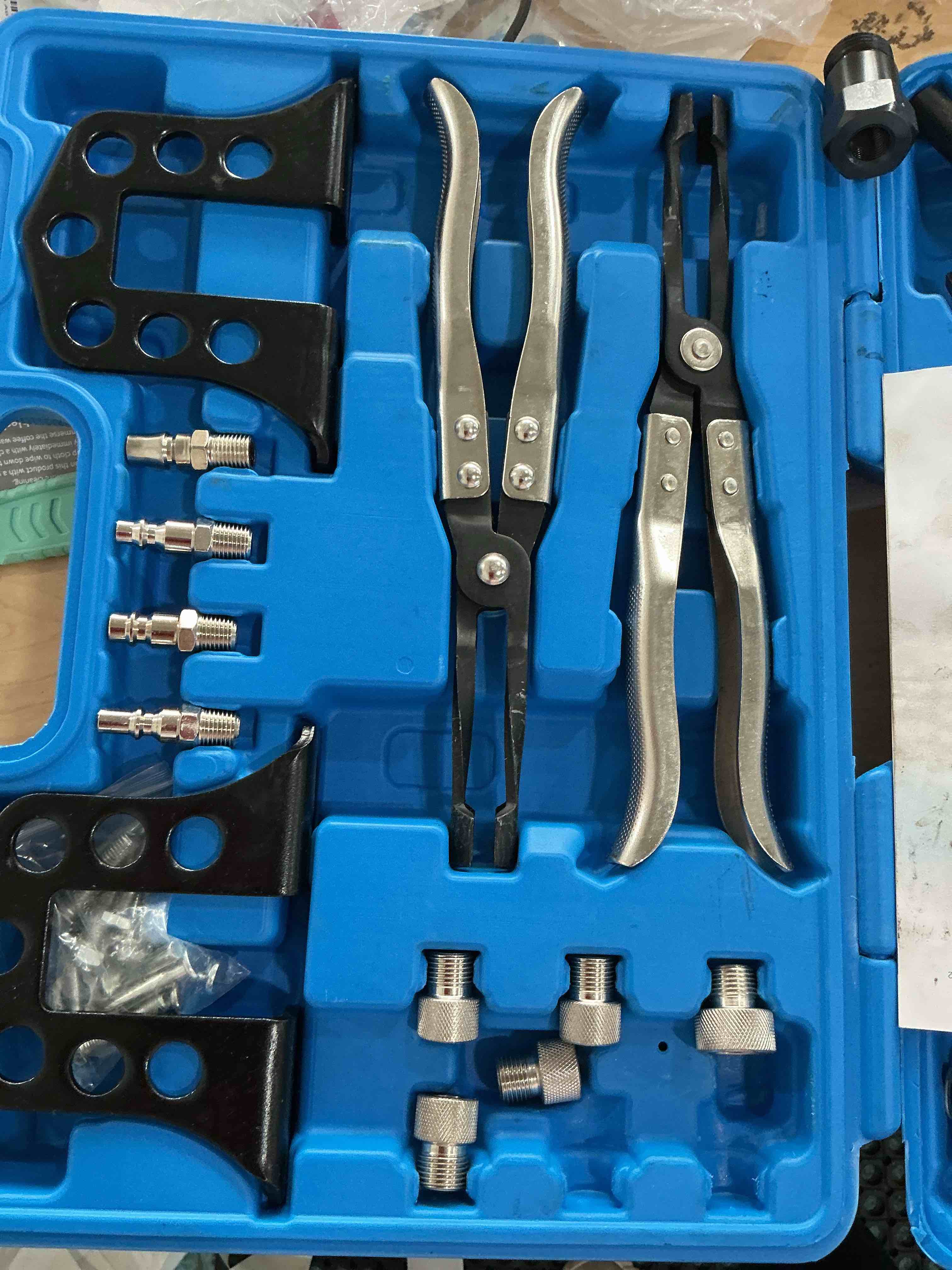 Condition photo showing Good Condition for Orion Motor Tech Valve Spring Compressor, Universal Overhead Engine Valve Spring Remover and Installer OHV OHC Compressor Tool, Valve Stem Tool Valve Holder Tool Valve Keeper Remover and Installer