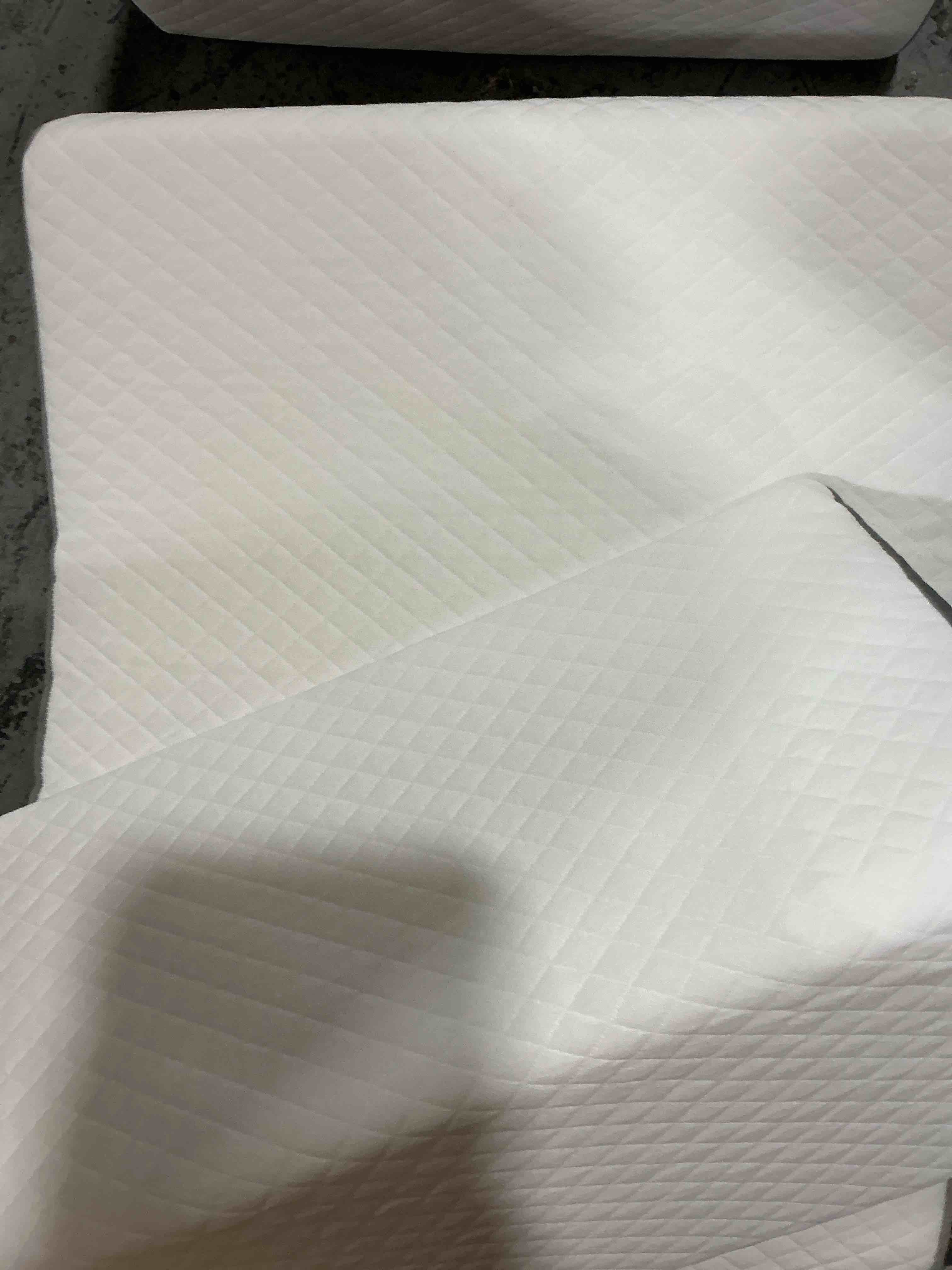 Condition photo showing Good Condition for Bedluxe Wedge Pillow Headboard,  Orthopedic Bed Wedge Pillows Set for After Surgery, Adjustable Pillow Wedge for Acid Reflux&Back Pain Relief, Sleeping, Back Pillow for Bed Sitting Up, White/Grey White/Grey Adjustable 9&12 Inch + 