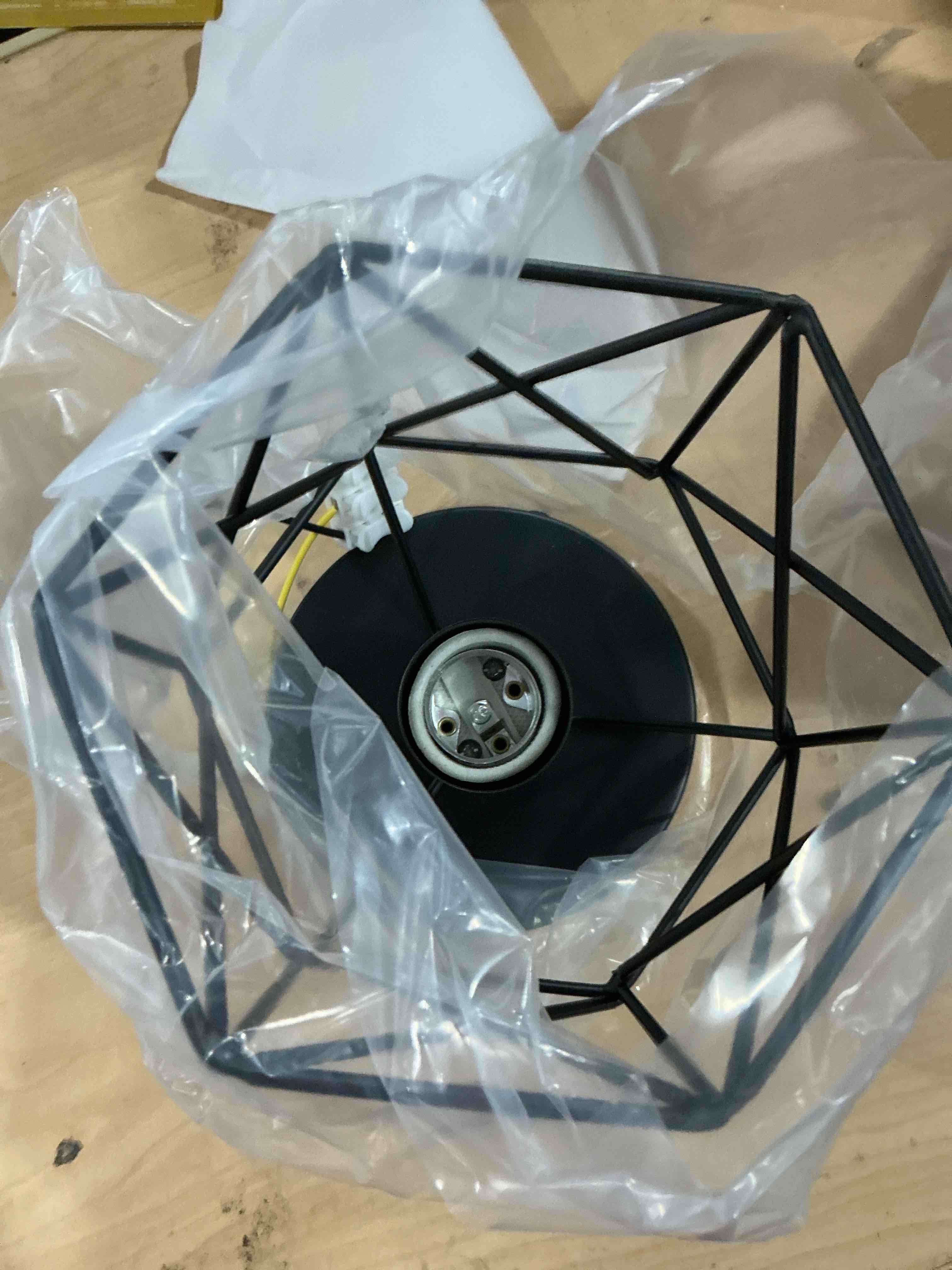 Condition photo showing Good Condition for Lysed E26 E27 Retro Black Industrial Light Fixture,Vintage Flush Mount Ceiling Light,Mini Metal Rustic Ceiling Lamp for Porch Hallway,Kitchen,Stairway,Farmhouse Light Black Fixture