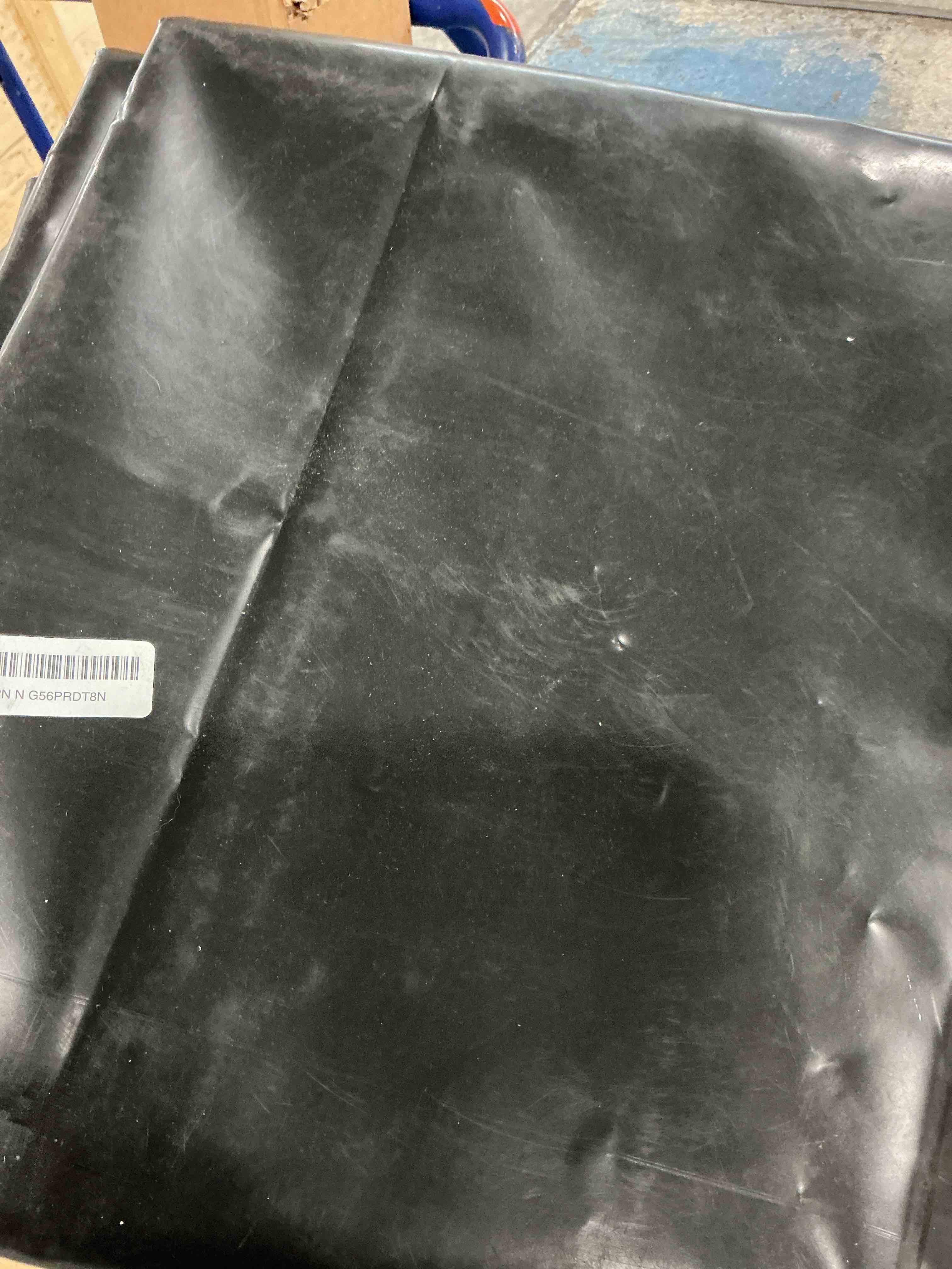 Condition photo showing Good Condition for 7 x 10 FT Pond Liner, 20 Mil Pond Liners for Outdoor Ponds, HDPE Pond Liner Easy Cutting Puncture Resistant, Pond Liners for Water Garden Fountain Waterfall, Koi Fish Aquaculture Pond 7X10 FT