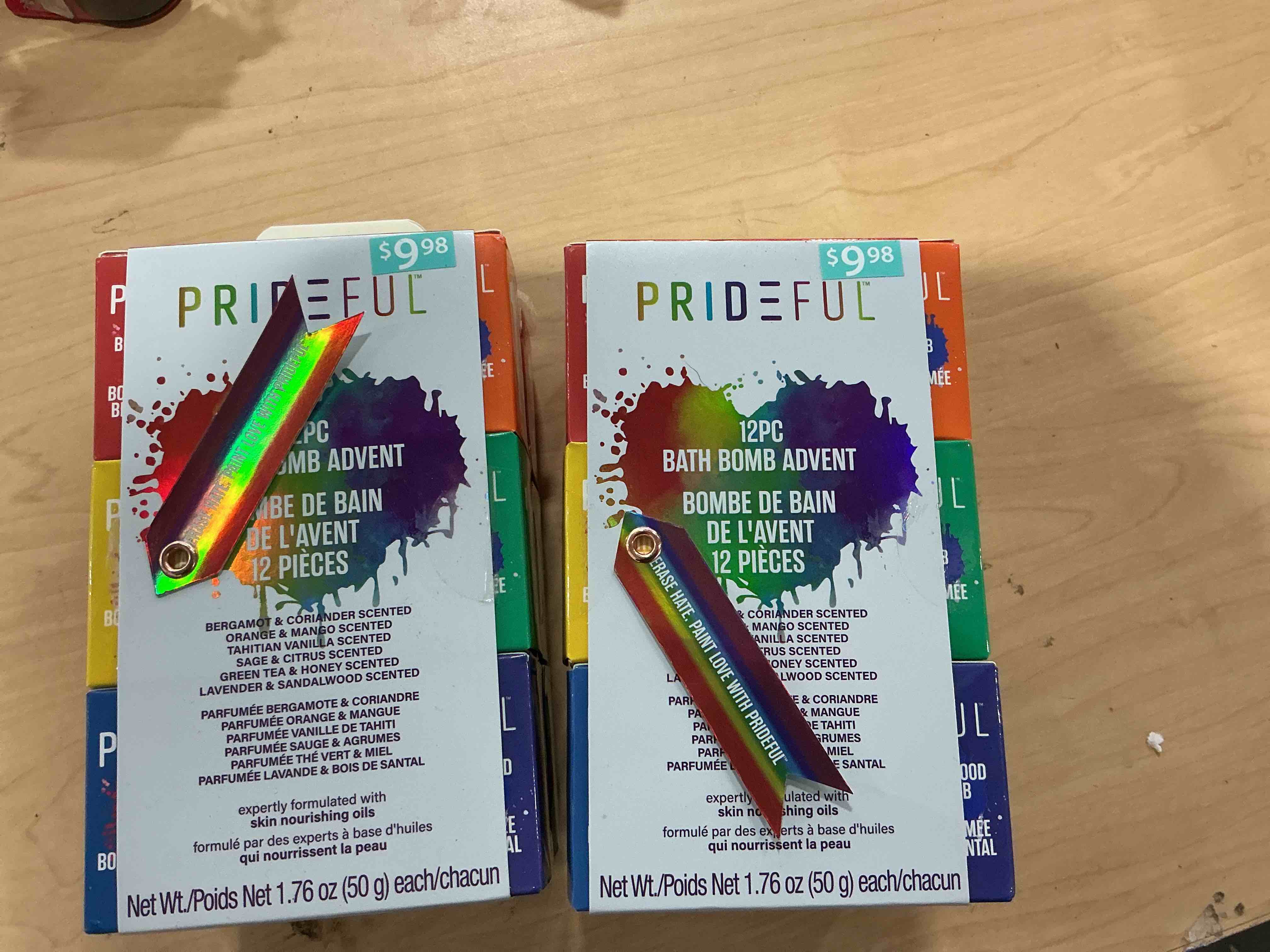 Condition photo showing New/Like New for Prideful 12 Pack Bath Fizzers Advent Set (50gm X12)