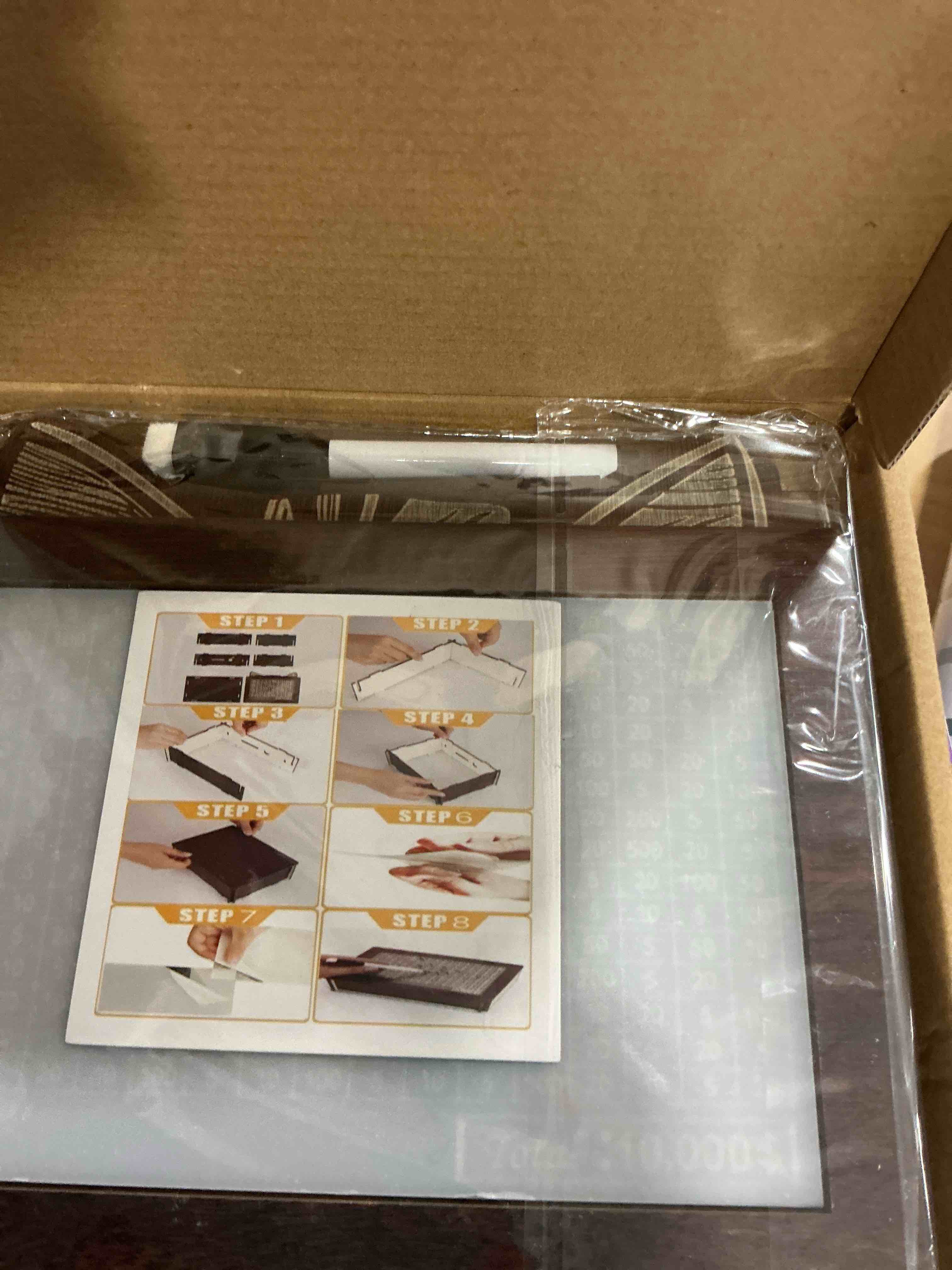 Condition photo showing New/Like New for Wooden cat Bank for Adults, Countdown Cash Vault with Money Target and Numbers, Cash Savings Challenge Box for Kids, Retro Cash Saver Money Box for Boys & Girls (Brown Moon, $5000)