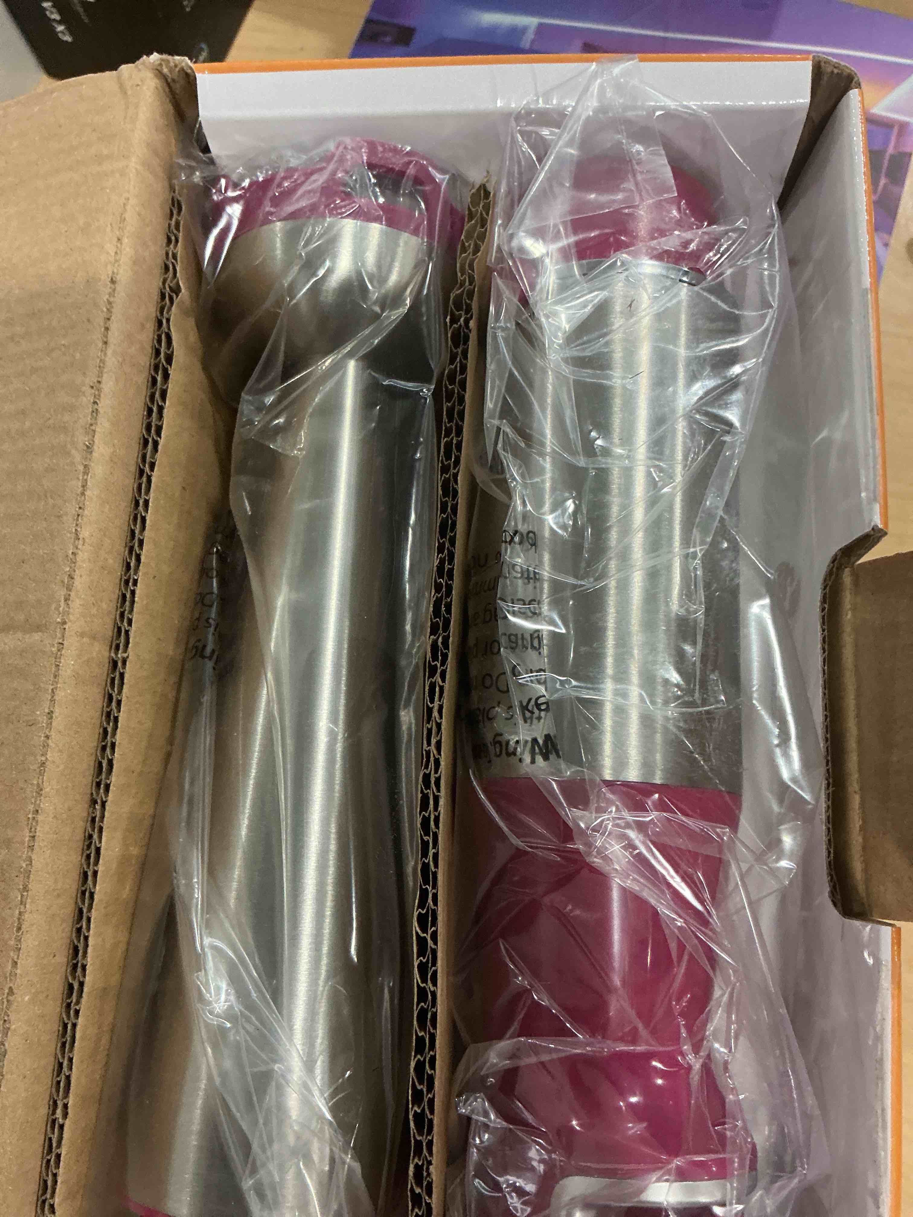 Condition photo showing New/Like New for Immersion Blender Handheld Corded Hand Blenders Set 1100W, Trigger Variable Speed 5 in 1 Stick Emulsifier with Chopper, Whisk and Frother for Soup, Baby Food and Smoothies, Rose Red
