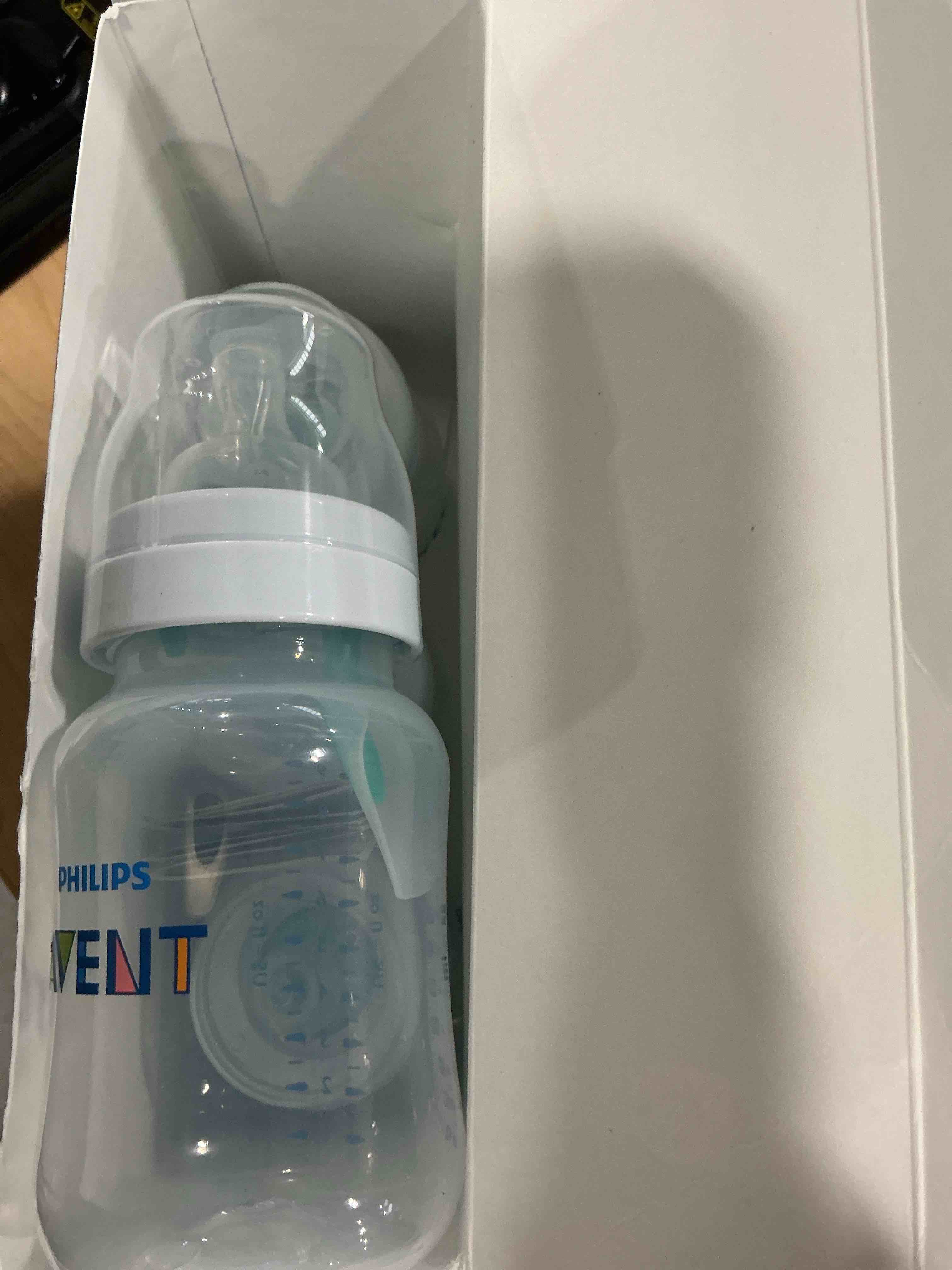 Condition photo showing Good Condition for Philips Avent Anti-Colic Bottle with AirFree Vent, with Flow 1 Nipples, 0m+, 4pk, Clear, SCY701/04
