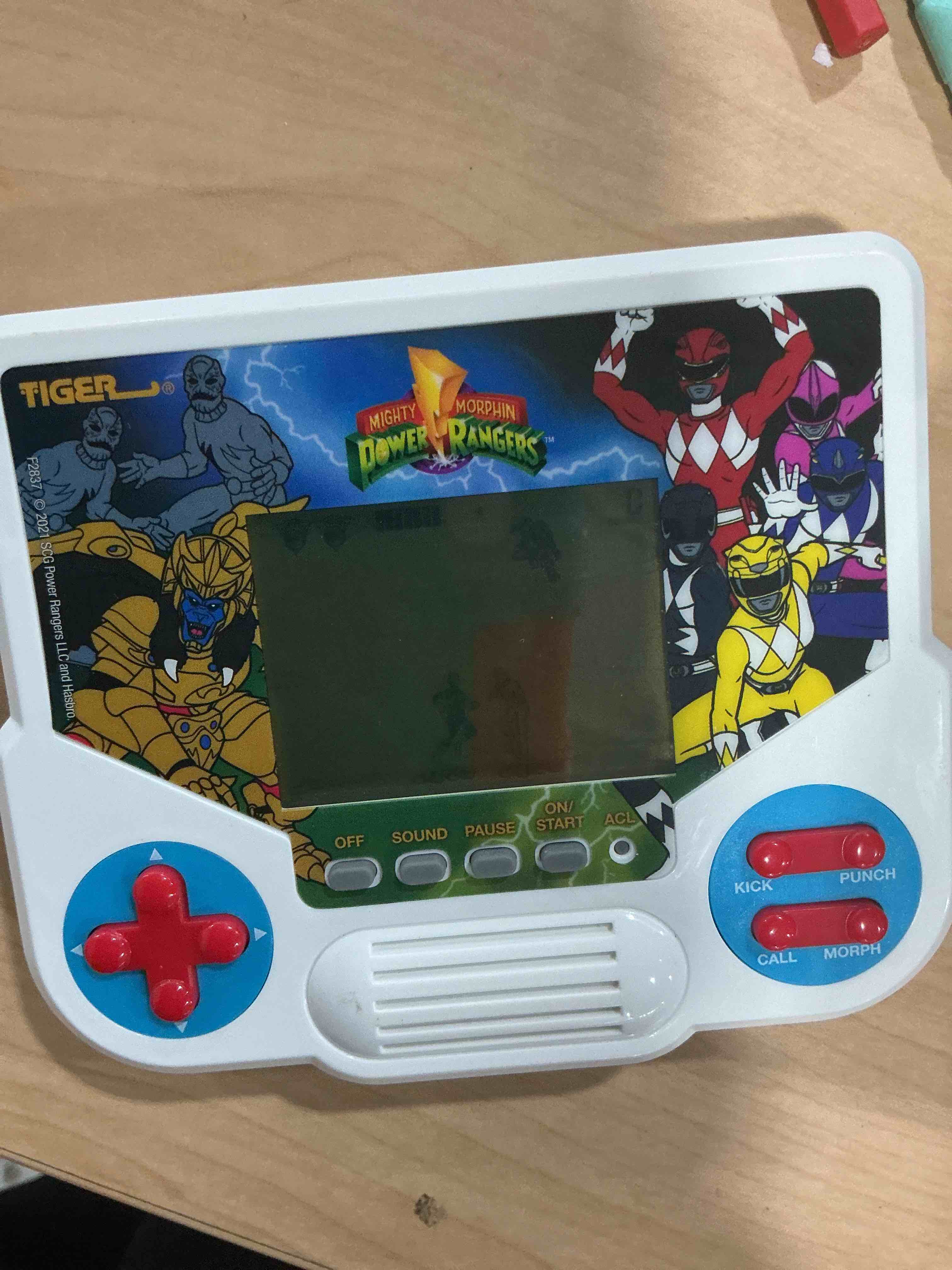 Condition photo showing Good Condition for Hasbro Gaming Tiger Electronics Mighty Morphin Power Rangers Electronic LCD Video Game, Retro-Inspired Edition, Handheld 1-Player Game, Ages 8 and Up