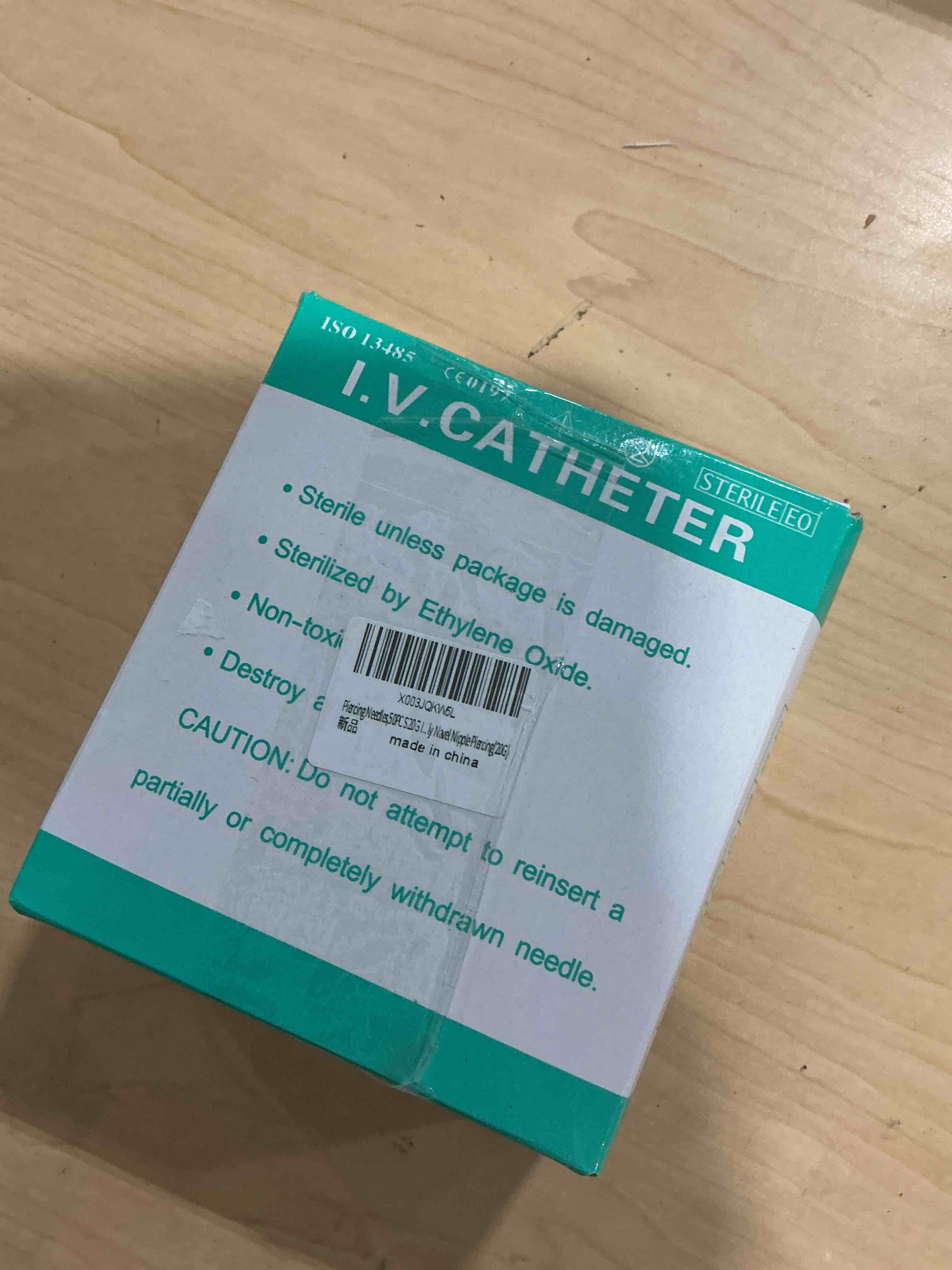 Condition photo showing Good Condition for combofix IV Catheter Piercing Needles 50Pcs 20G Catheter Needles Kit for Ear Nose Lip Belly Navel Body Piercing Needles Hollow IV Start Kits Piercing Supplies Tools