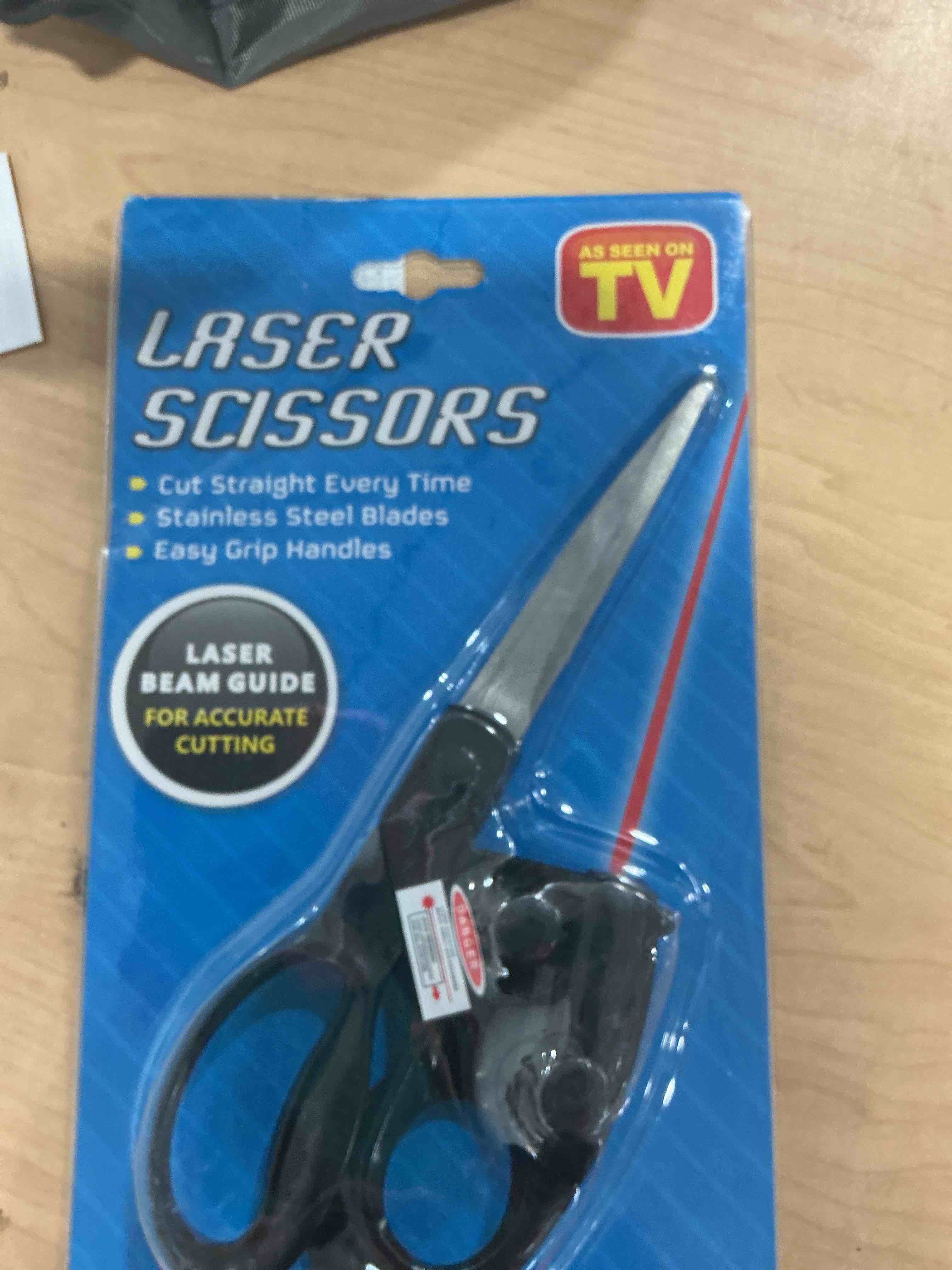 Condition photo showing New/Like New for Professional Laser Guided Scissors, Cuts Straight Fast with Precision Laser Guide for Fabric Cutting,Sewing Scissors for Quilting Home Craft Wrapping Gift with Upgraded Ergonomic Handle Modern