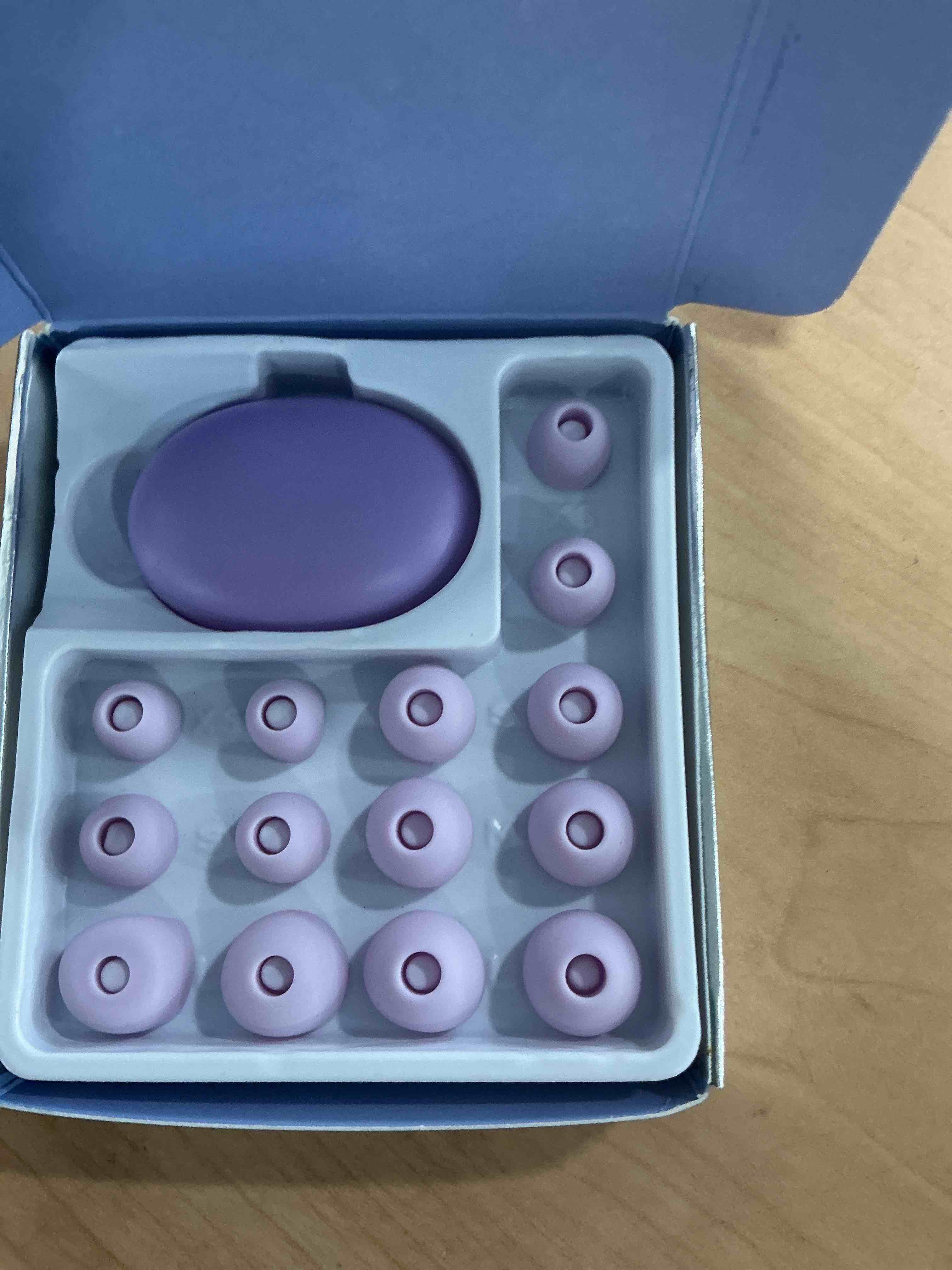 Condition photo showing Good Condition for Q8Quiet 2 Ear Plugs - Ultra-Comfy Reusable Noise-Reducing Earplugs for Sleep, Deep Focus, Travel, Sensitivity | Flexible Hearing Protection | Customizable Fit  (SNR) Noise Reduction Violet