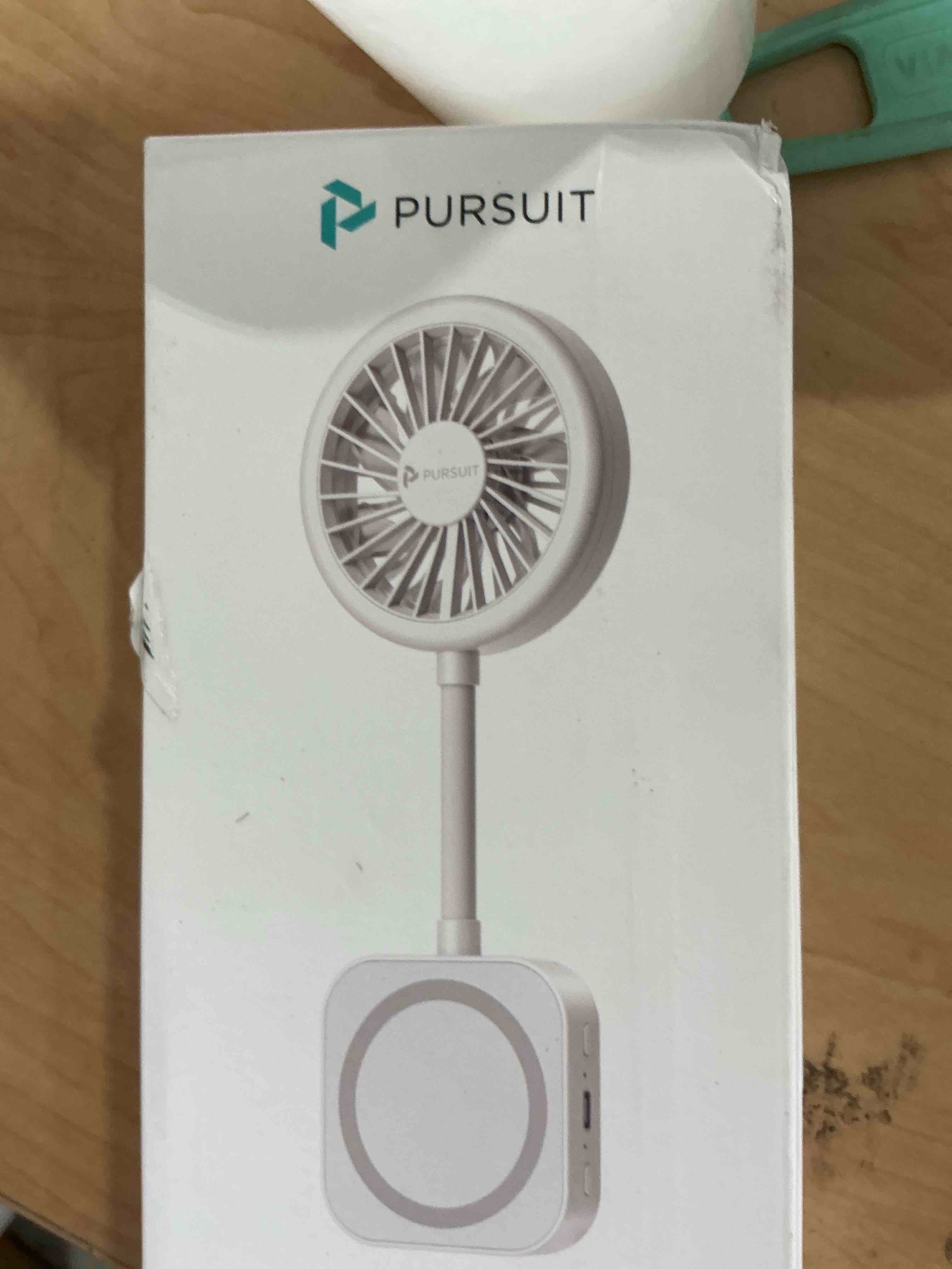 Condition photo showing Good Condition for Magnetic Portable Fan Magsafe Compatible Mini Personal Fan with Adjustable Ring Light & Hands-Free Phone Mount, Ultra-Lightweight 6000RPM Powerful table fan for iPhone 17/16 pro, Desk, Car & Outdoor