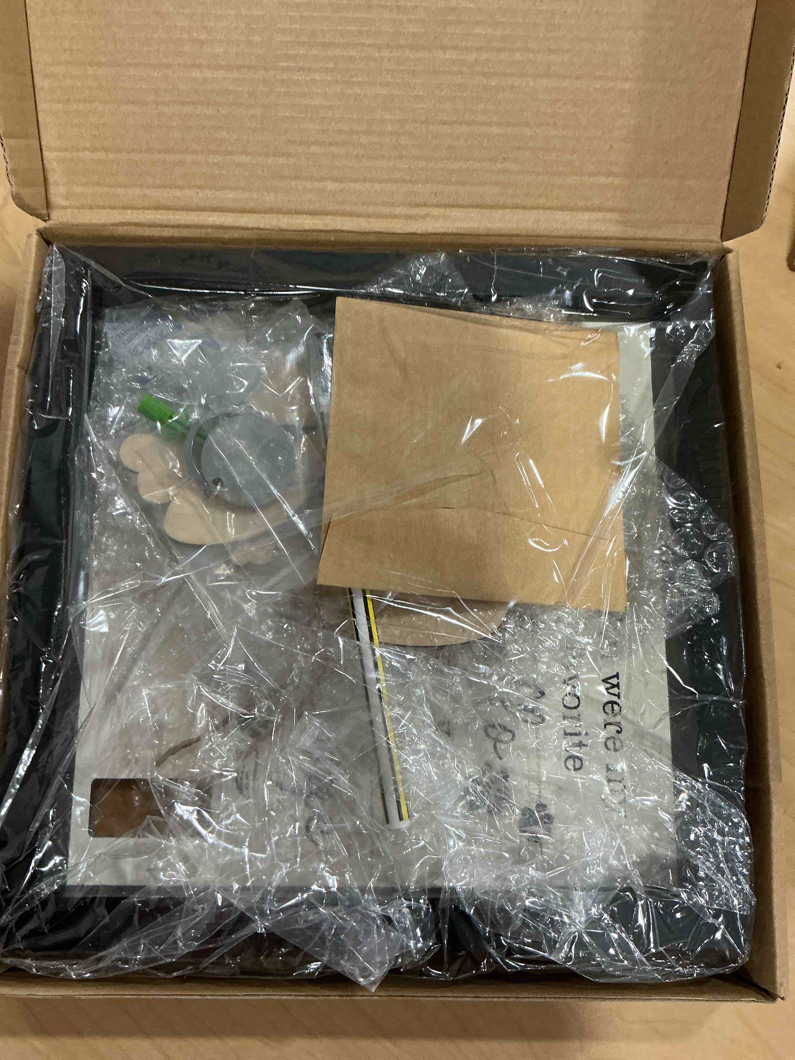 Condition photo showing Good Condition for 2-Sided Pet Memorial Frame with Collar Holder, Pet Memorial Ornament, Dog Cat Sympathy Card, Loss of Dog Paw Print Keychain, Remembrance Gift for Cat Lovers, Favorite Hello Hardest Goodbye PF225 2. Pet Collar - Black Frame