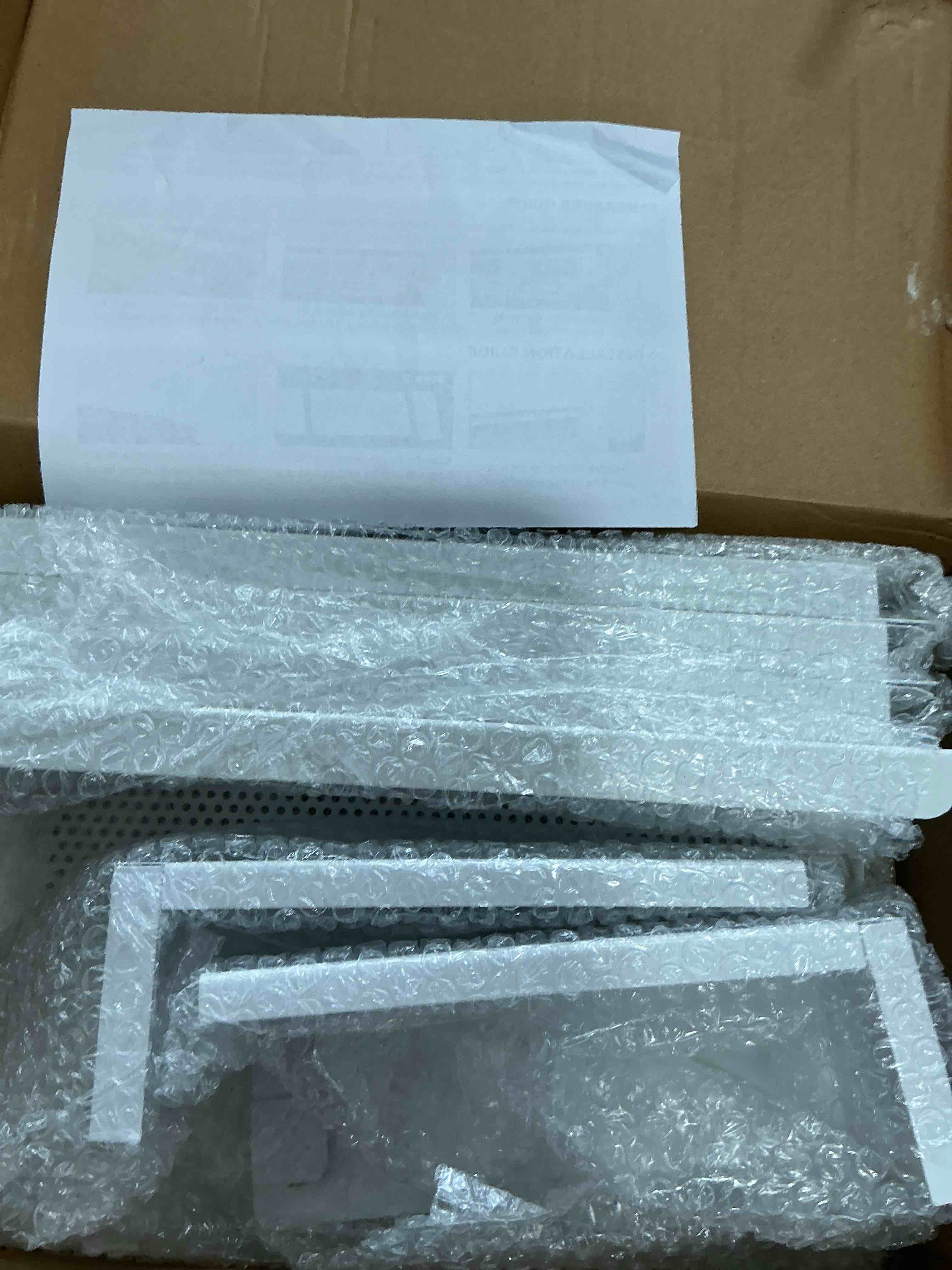 Condition photo showing Good Condition for baseboard heater covers, 4ft diy size baseboard cover with endcaps for replacing old hydronic hot-water baseboard radiator covers, easy slip-on and rust proof baseboard heat front cover for home