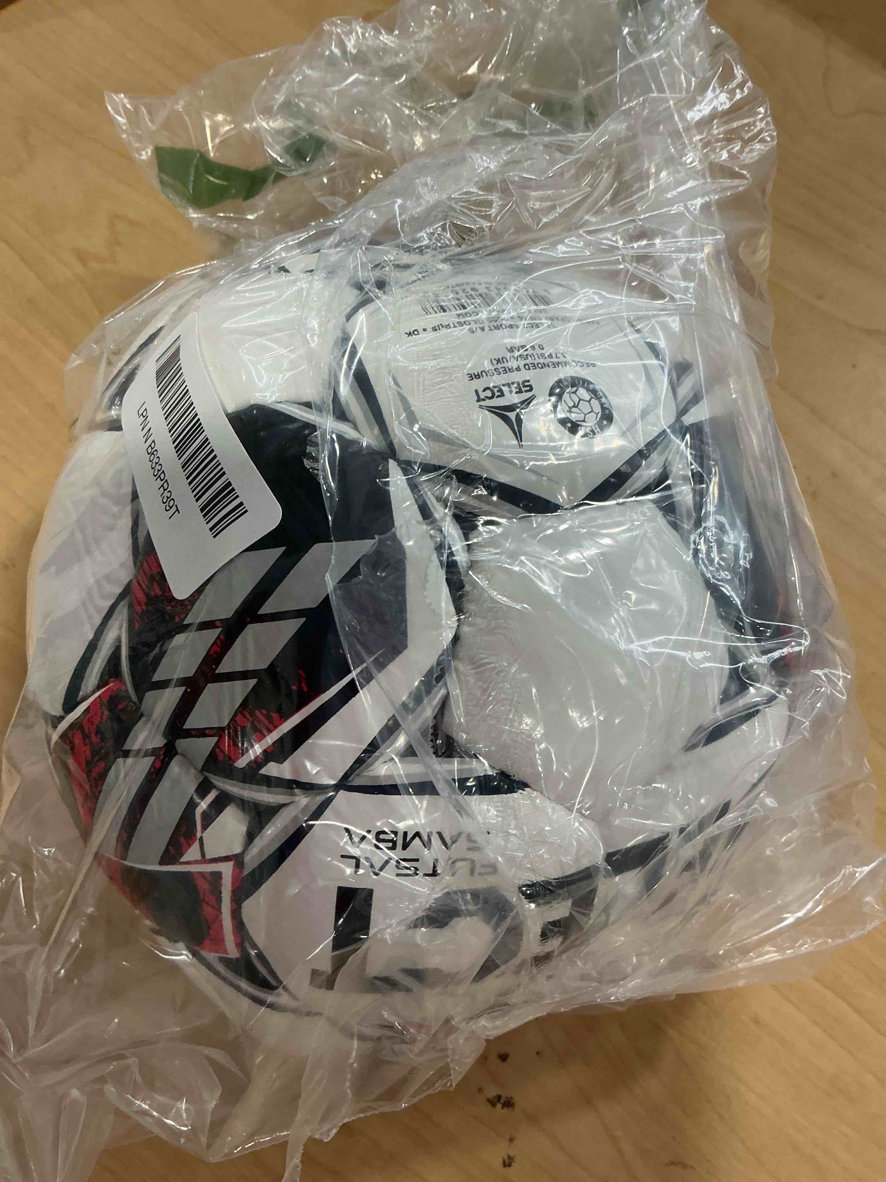Condition photo showing Good Condition for SELECT Samba Futsal Ball, Senior, White/Black/Red V22, Senior(Size 4)