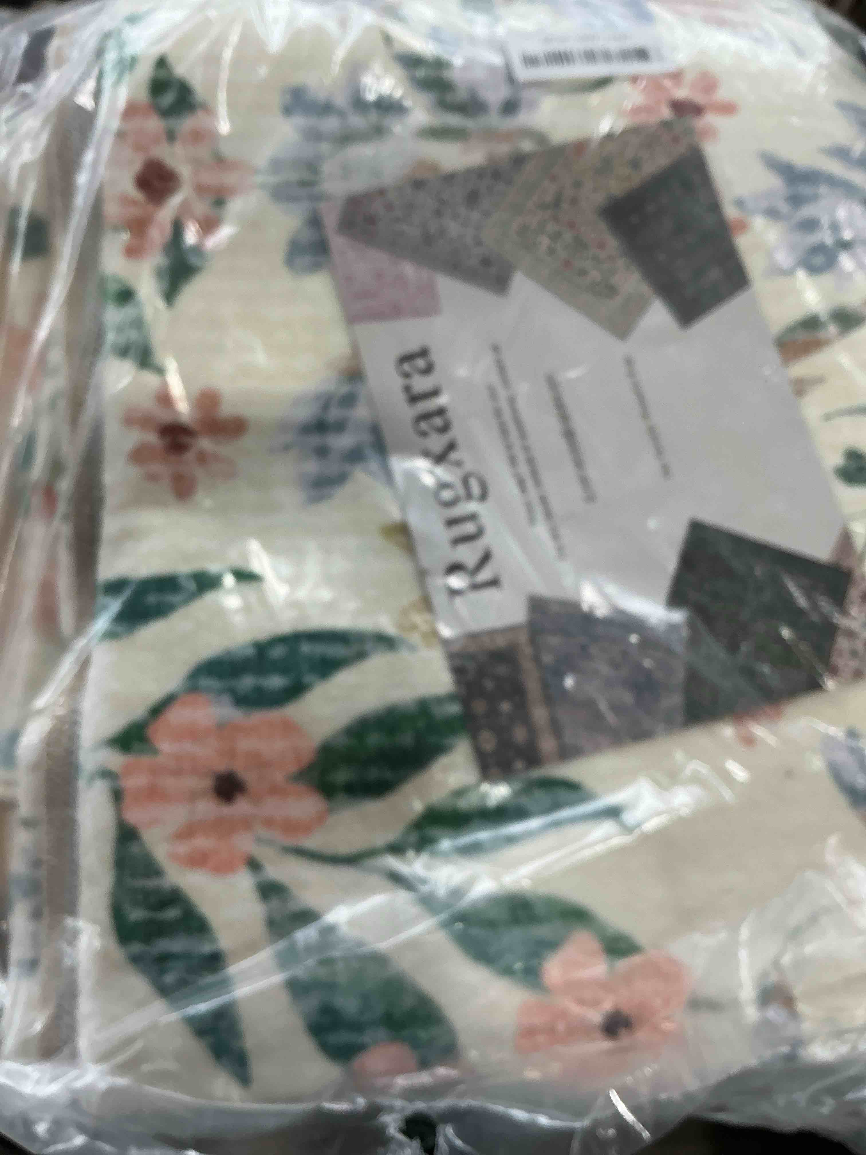 Condition photo showing New/Like New for Floral Rug for Living Room Bedroom, 5x7 Washable Rug, Green Vintage Boho Area Rug, Large Non Slip Low Pile Wool Carpet for Indoor Dining Room,Girls Room,Nursery Room and Kids Room(Green 5x7ft) Light Green 5' x 7' (Rectangular)