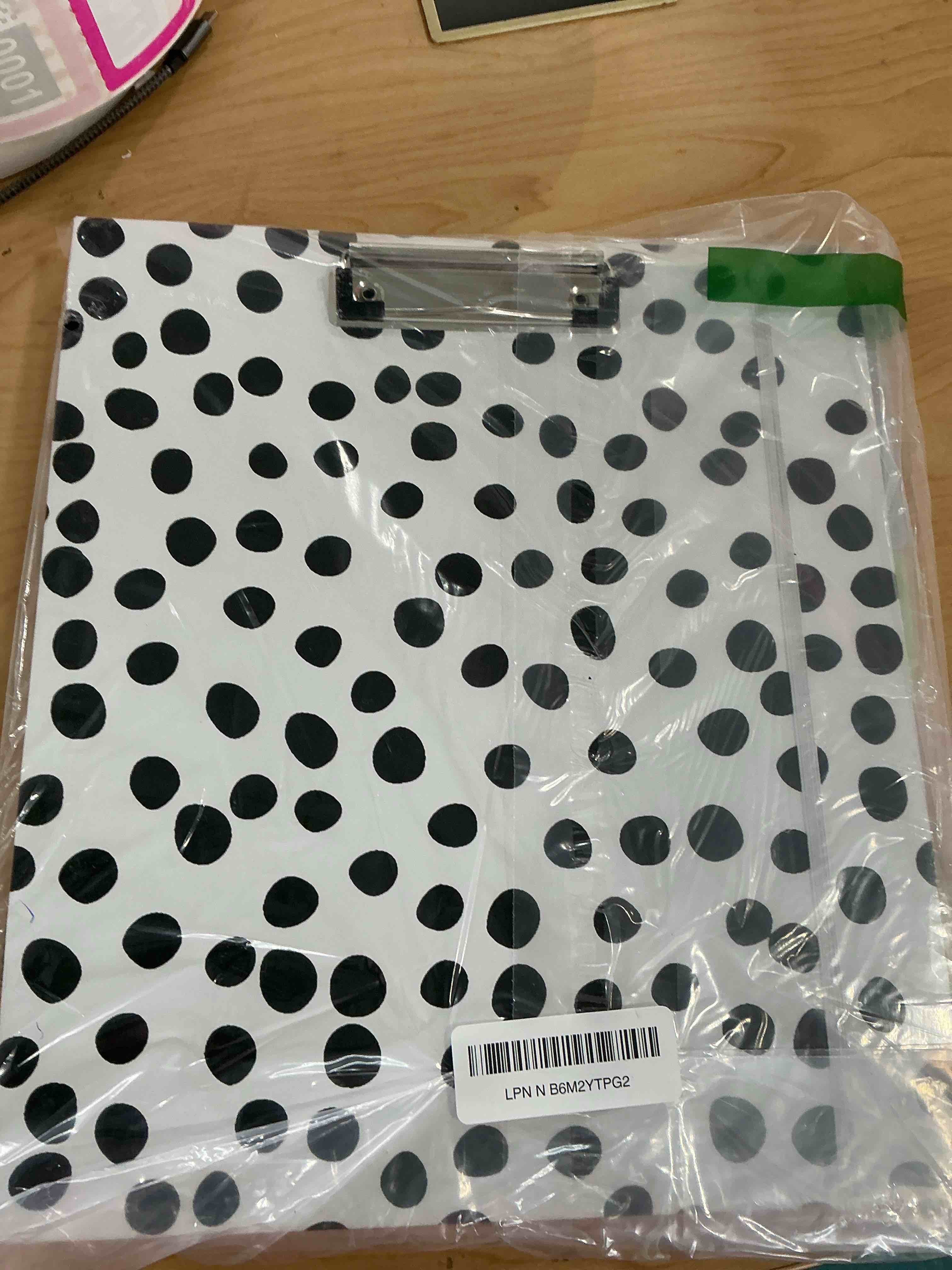 Condition photo showing New/Like New for 3 Ring Binder Organizer, 1 Inch Three Ring Binders with Clipboard, 5-Tabs Pockets Dividers, Transparent Plastic Folder, Pen Loop, 18 Divider Stikers, BVSSX Decorative Binder, Polka Dot, Letter Size 05-polka Dot 1in?Letter Size?