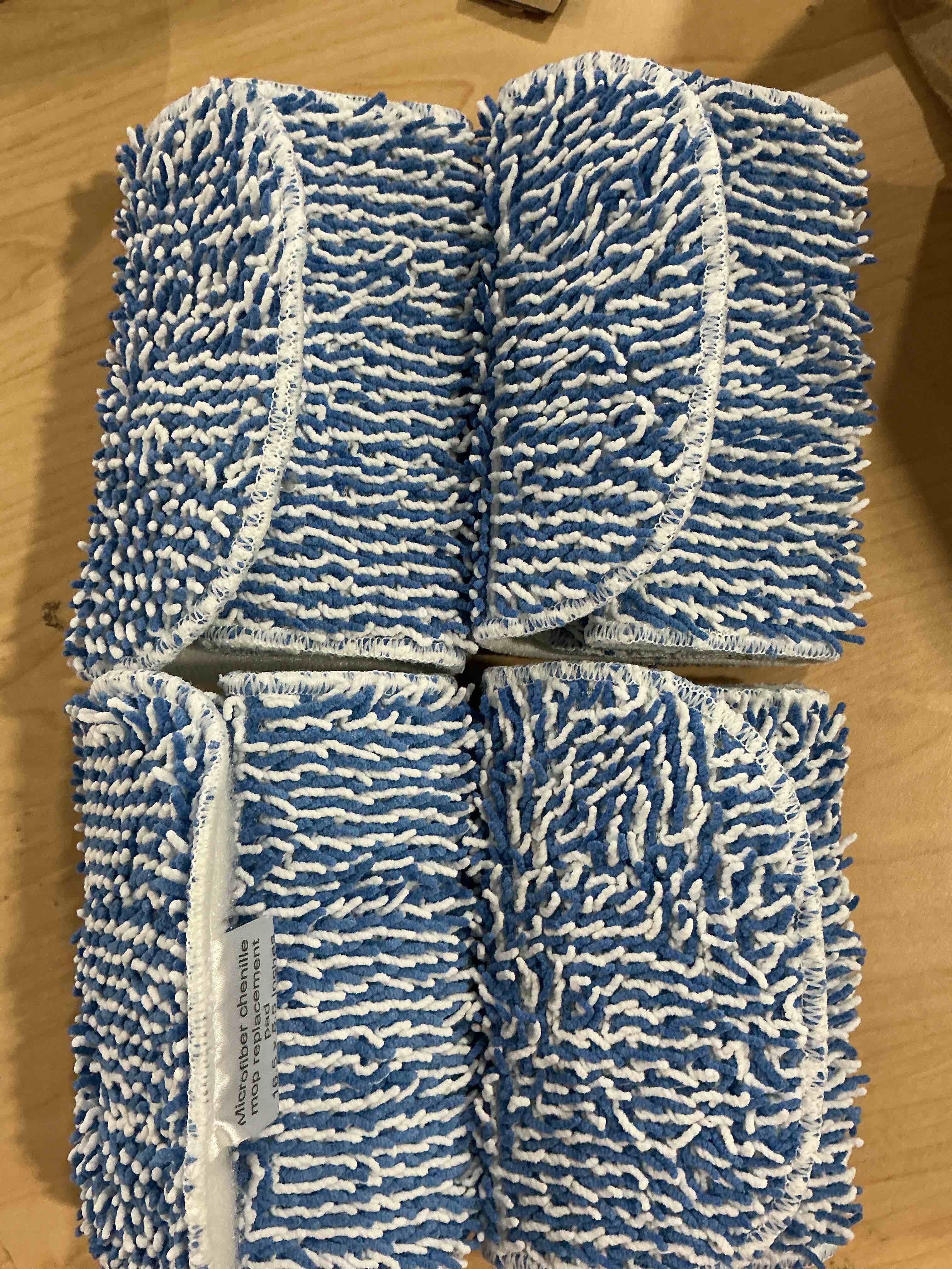 Condition photo showing Good Condition for replacement mop pad 16.5''x5.5'' for floor cleaning, 5 pack chenille dust mop head refills attract and pick up pet hair, washable dry cleaning pads compatible with bona mop and most spray mops 16 inch - chenille