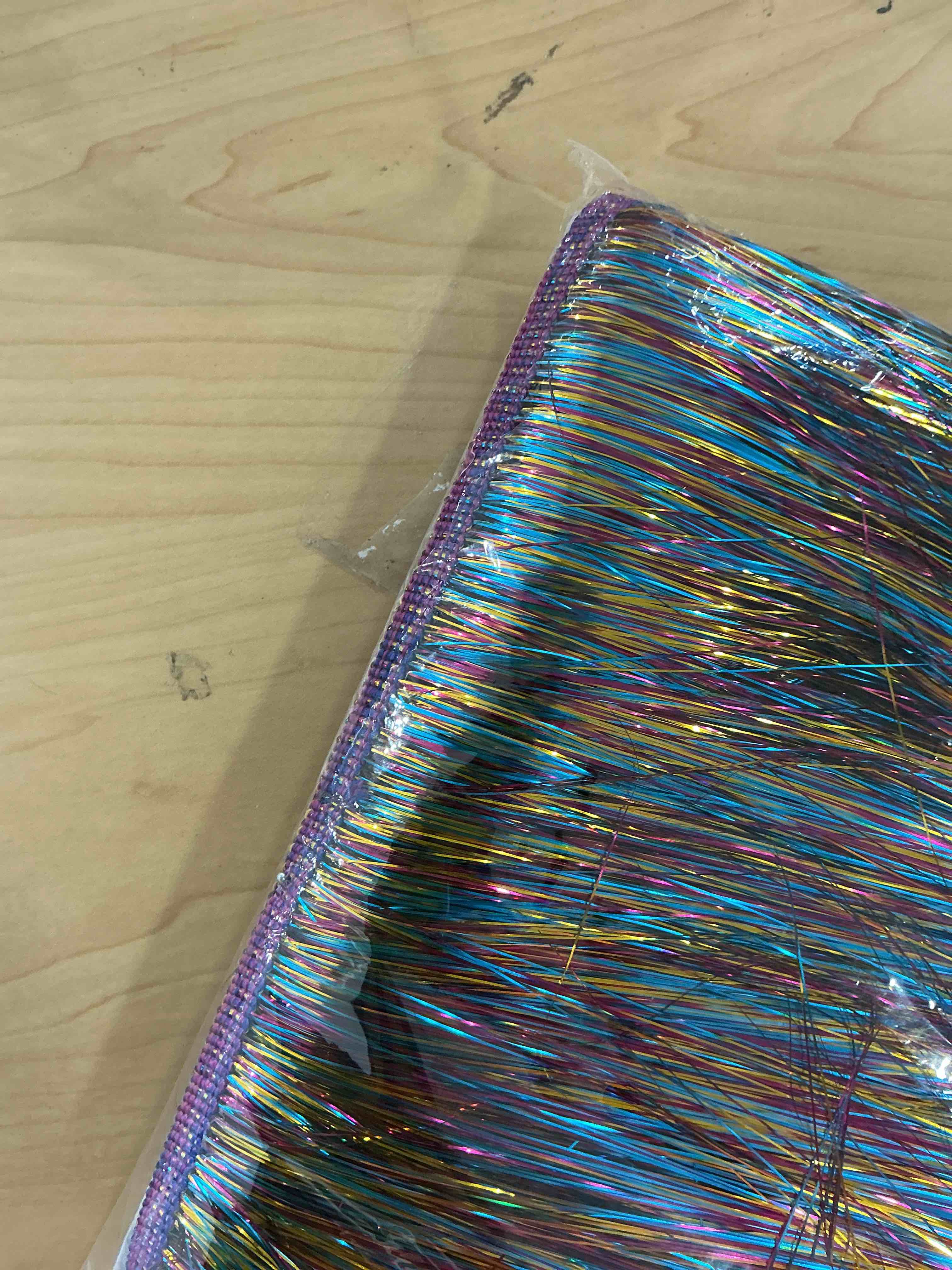 Condition photo showing Good Condition for 10 Yards 6 Inch Wide Metallic Fringe Trim DIY Latin Dance Dress Clothing Accessories Xmas Party Decor Shiny Tassel Lace (Multicolor)