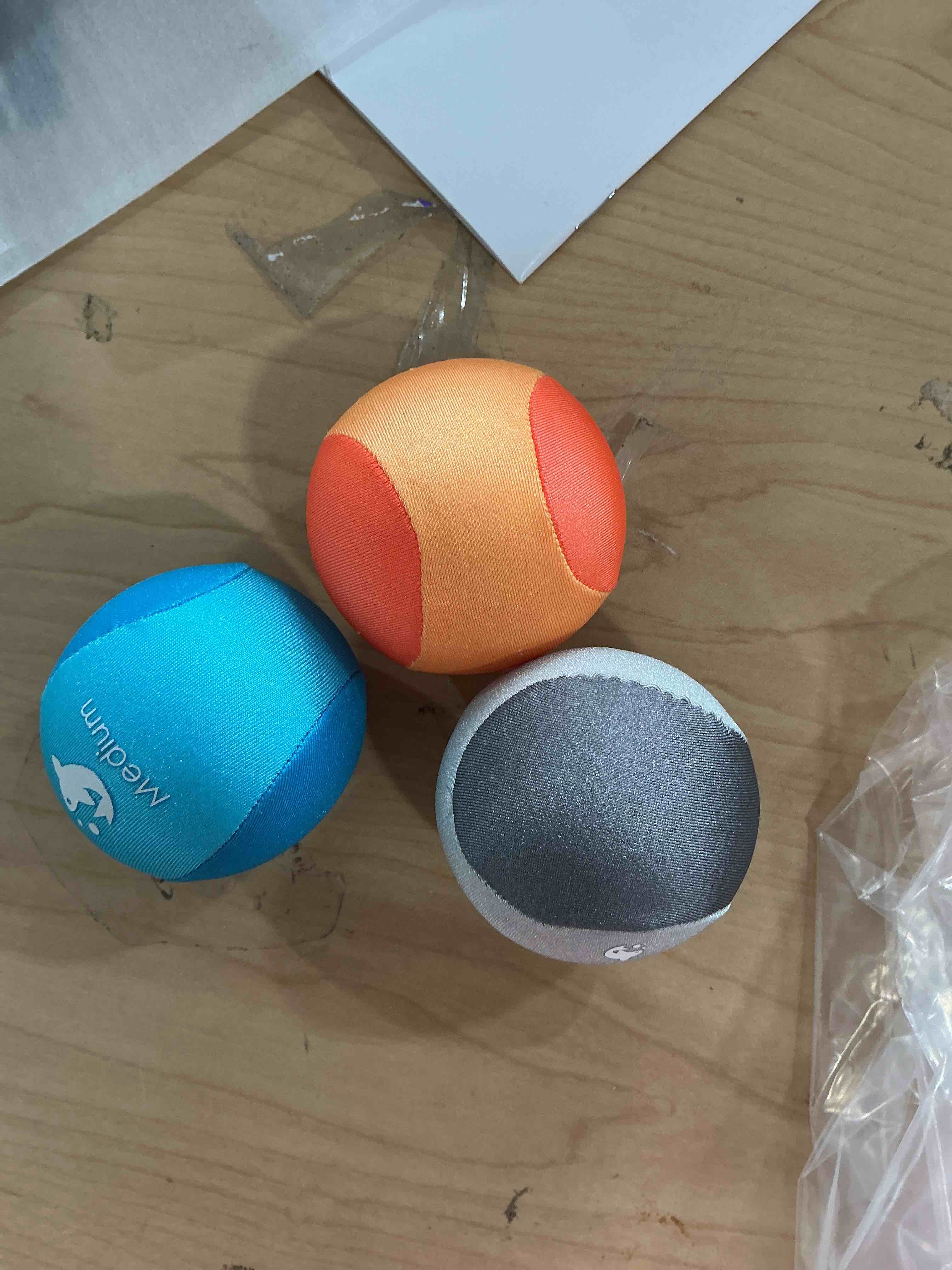 Serenilite Hand Therapy Exercise Stress Ball Bundle - Tri-Density Stress Balls for Adults & Grip Strengthening Blue, Dark Blue