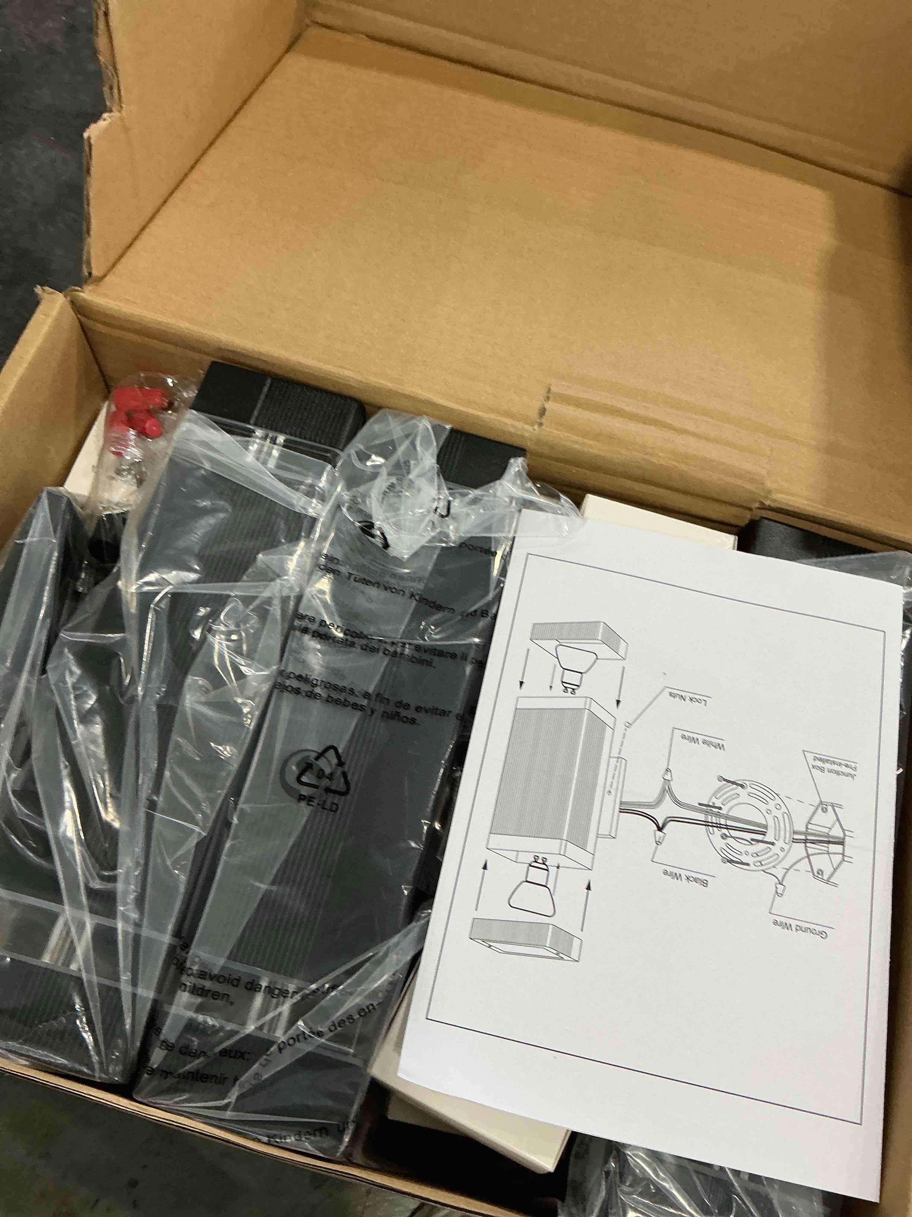 iYogaled Up and Down Lights Outdoor Wall Sconce, Outside Light Fixtures Dusk to Dawn – Blue Lamps In