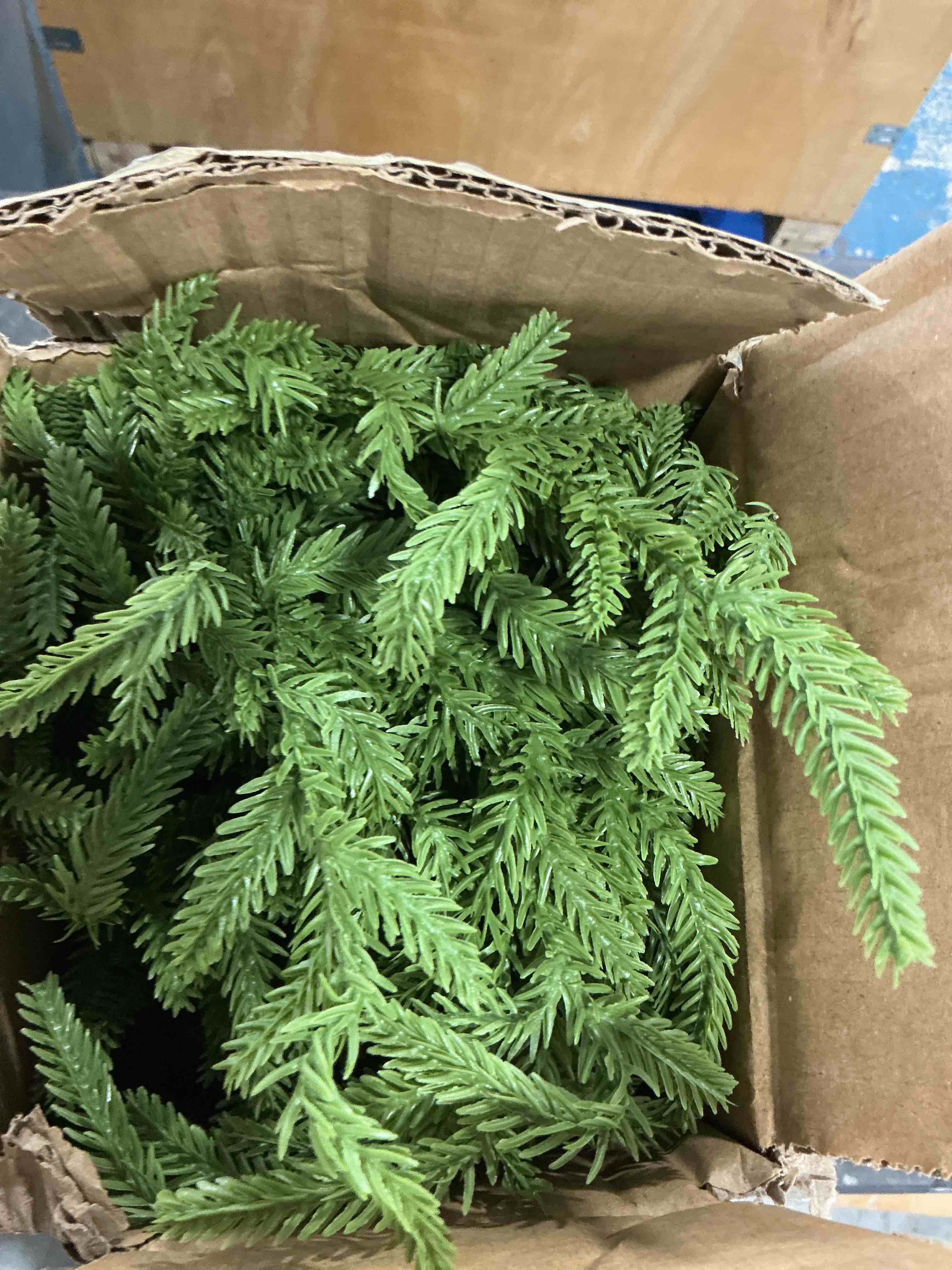 BAOONG25 Inch Artificial Norfolk Island Pine Tree in Pot, Faux Potted Norfolk Pine Plant for Indoor 