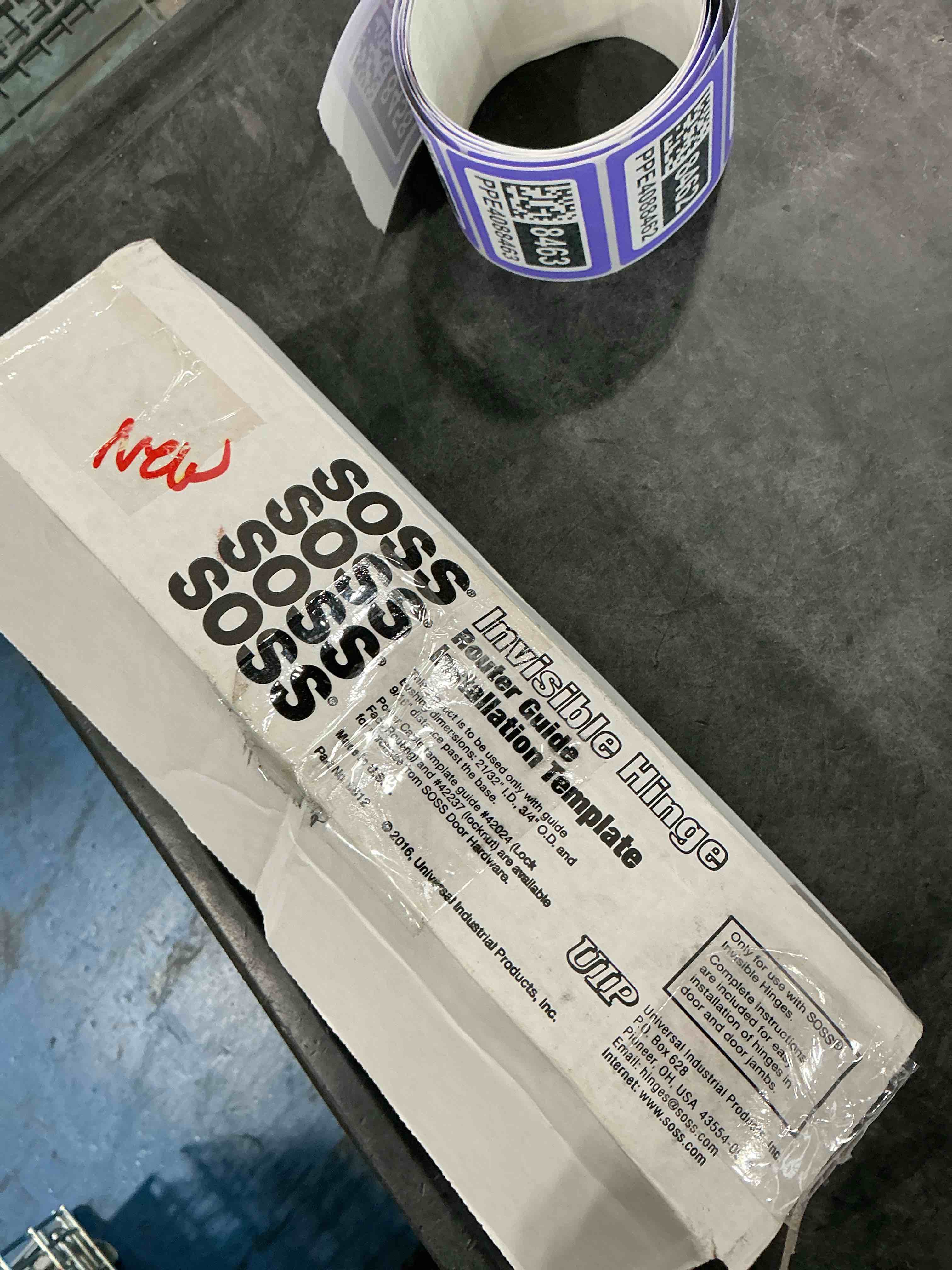 SOSS 204-IT Wood Router Guide Template for 204 Invisible Hinges, 3/8" Bit