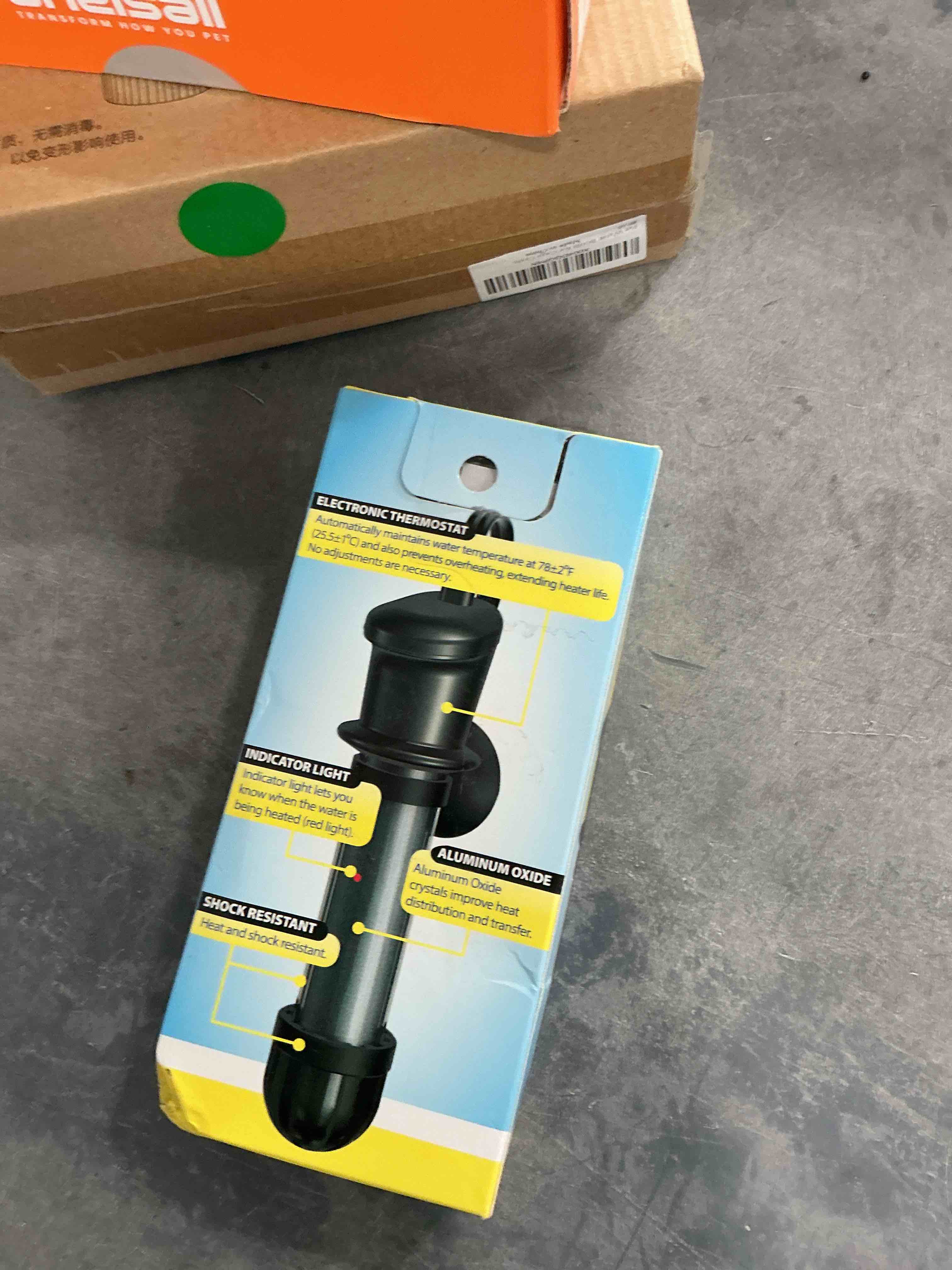 Tetra HT Submersible Aquarium Heater With Electronic Thermostat, 50-Watt, 2-10 Gallon