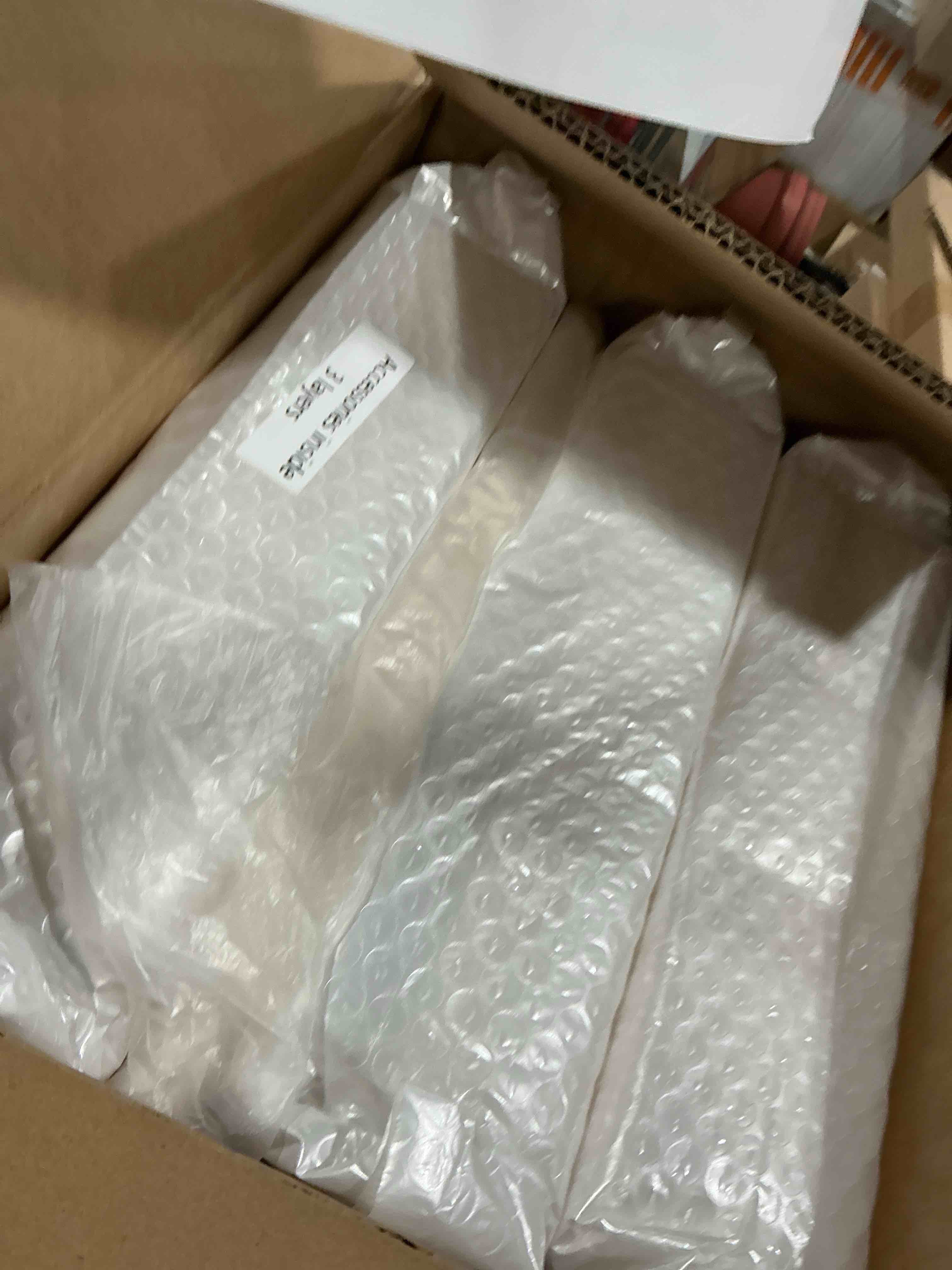 Condition photo showing New/Like New for KHNR 3-Tiers Slim Bathroom Storage Cabinet, Foldable Storage Cabinets,Narrow Bathroom Storage,Movable Bathroom Storage Organizer for Small Spaces,Bathroom,Kitchen,Laundry,Cream White Cream White 3-Tiers