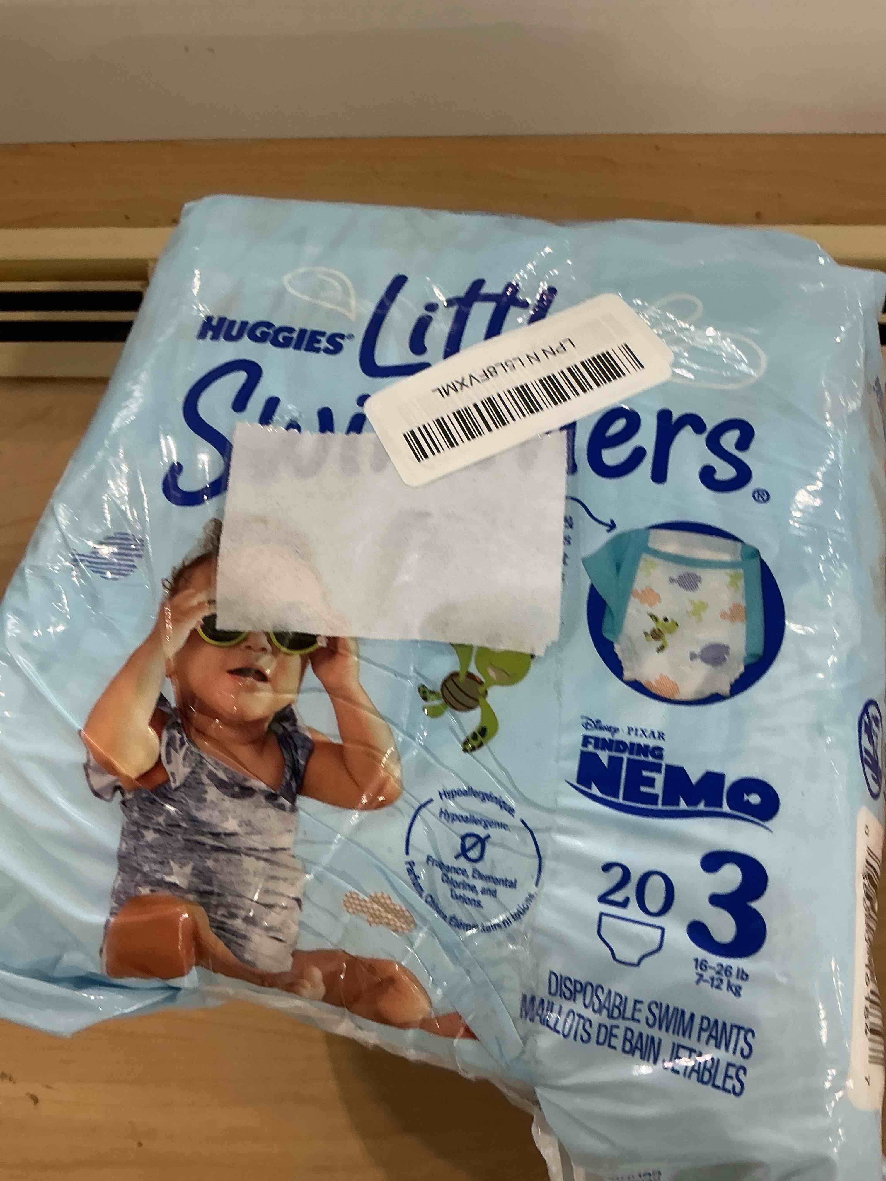 Condition photo showing Good Condition for Huggies Little Swimmers Disposable Swim Diapers, Size 3 (16-26 lbs), 20 Ct Size 3 20