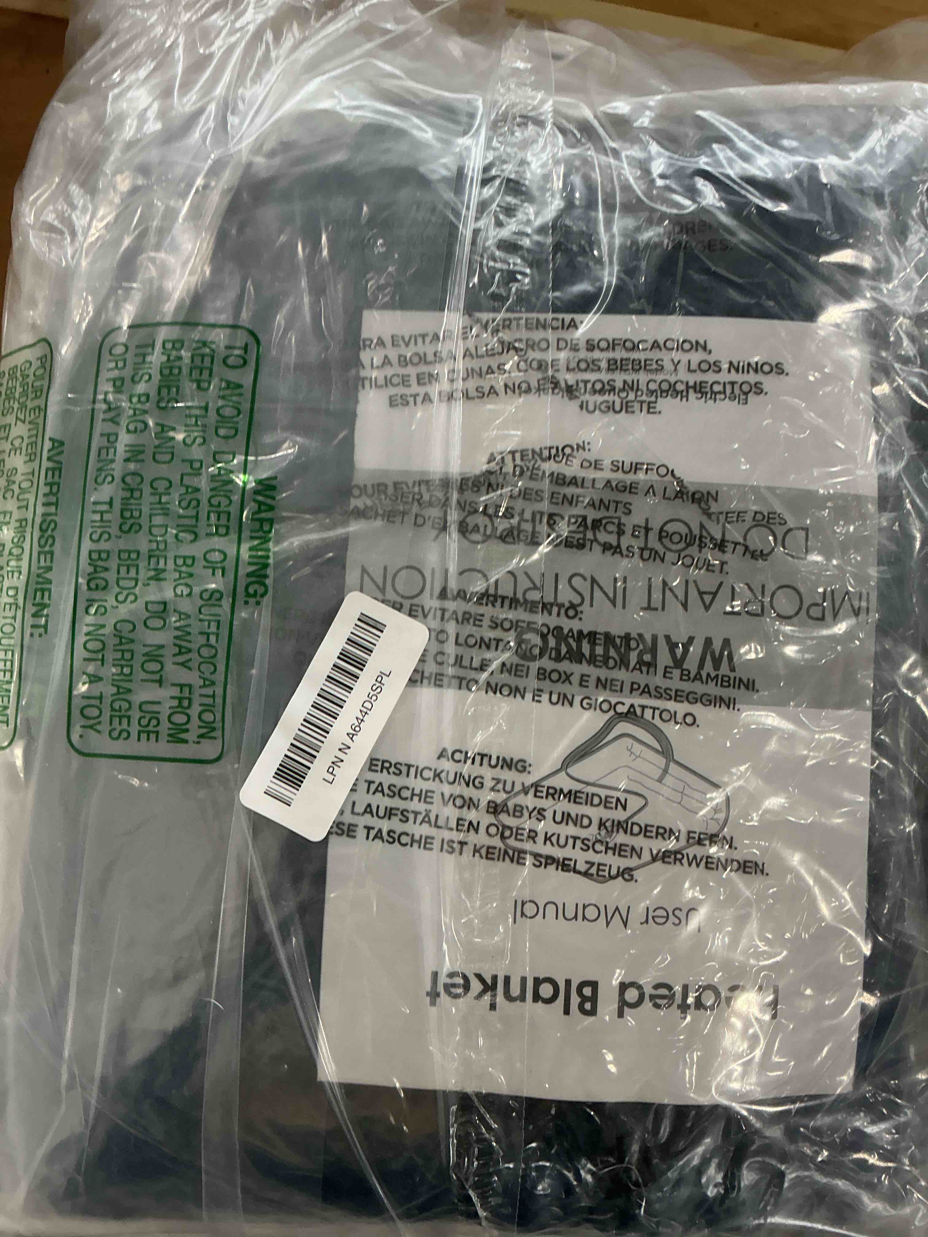 Condition photo showing Good Condition for Electric Heated Blanket 84"x90" Queen Size, Soft Coral Fleece, Dual Controllers with 4 Heating Levels and 10 Hours Auto-Off, Machine Washable, Cozy Plush Fabric for Home, Dark Blue 006-dark Blue Queen Size(84"x90")