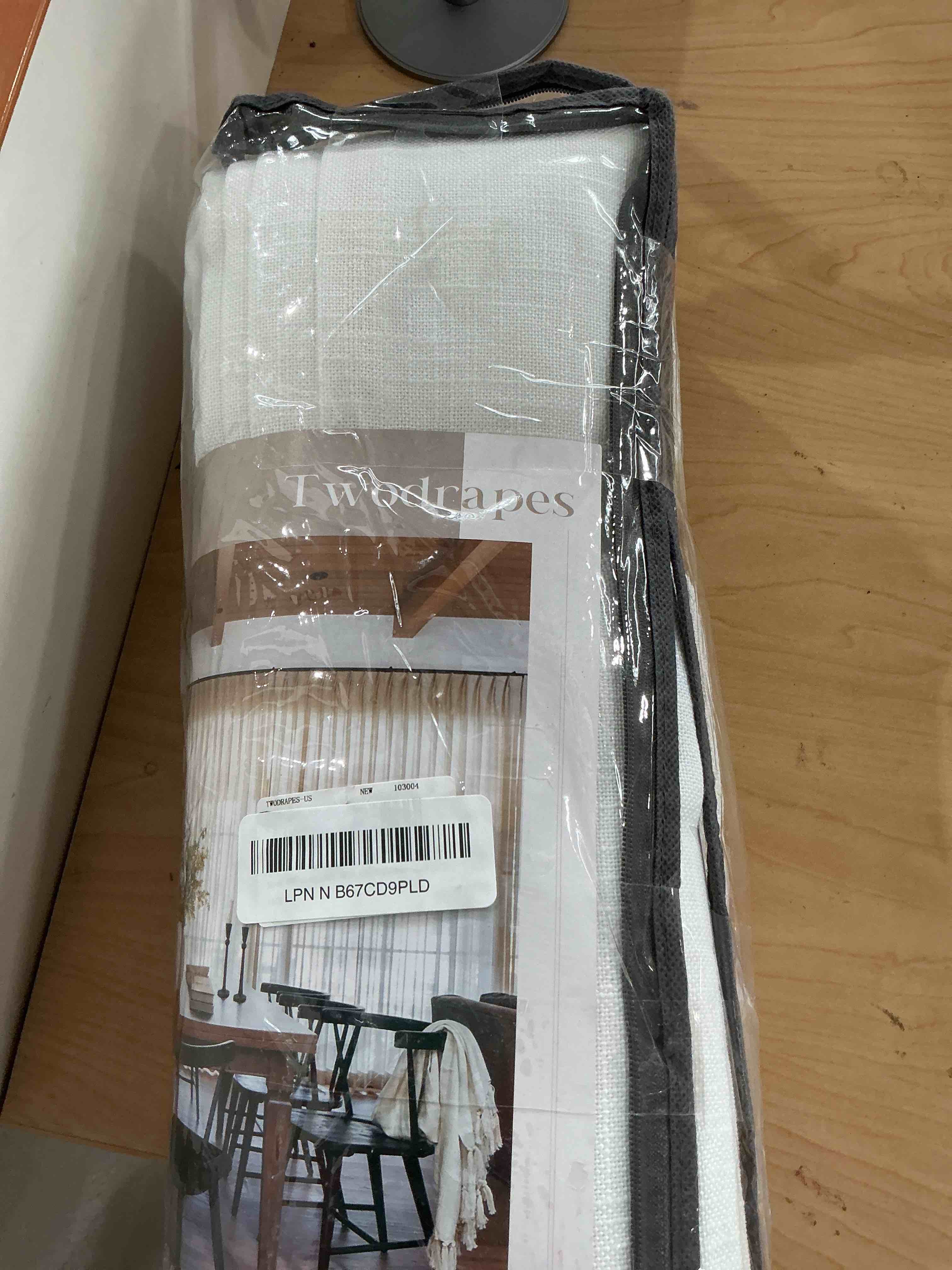 Condition photo showing Good Condition for Snow White Pinch Pleated Linen Curtains 1 Panel for Living Room Bedroom Memory Training Shaped Semi Sheer Pleat Drapes with Hooks Rings Light Filtering Window Curtain 60x108 Snow White 60"W x 108"L (Pack of 1)