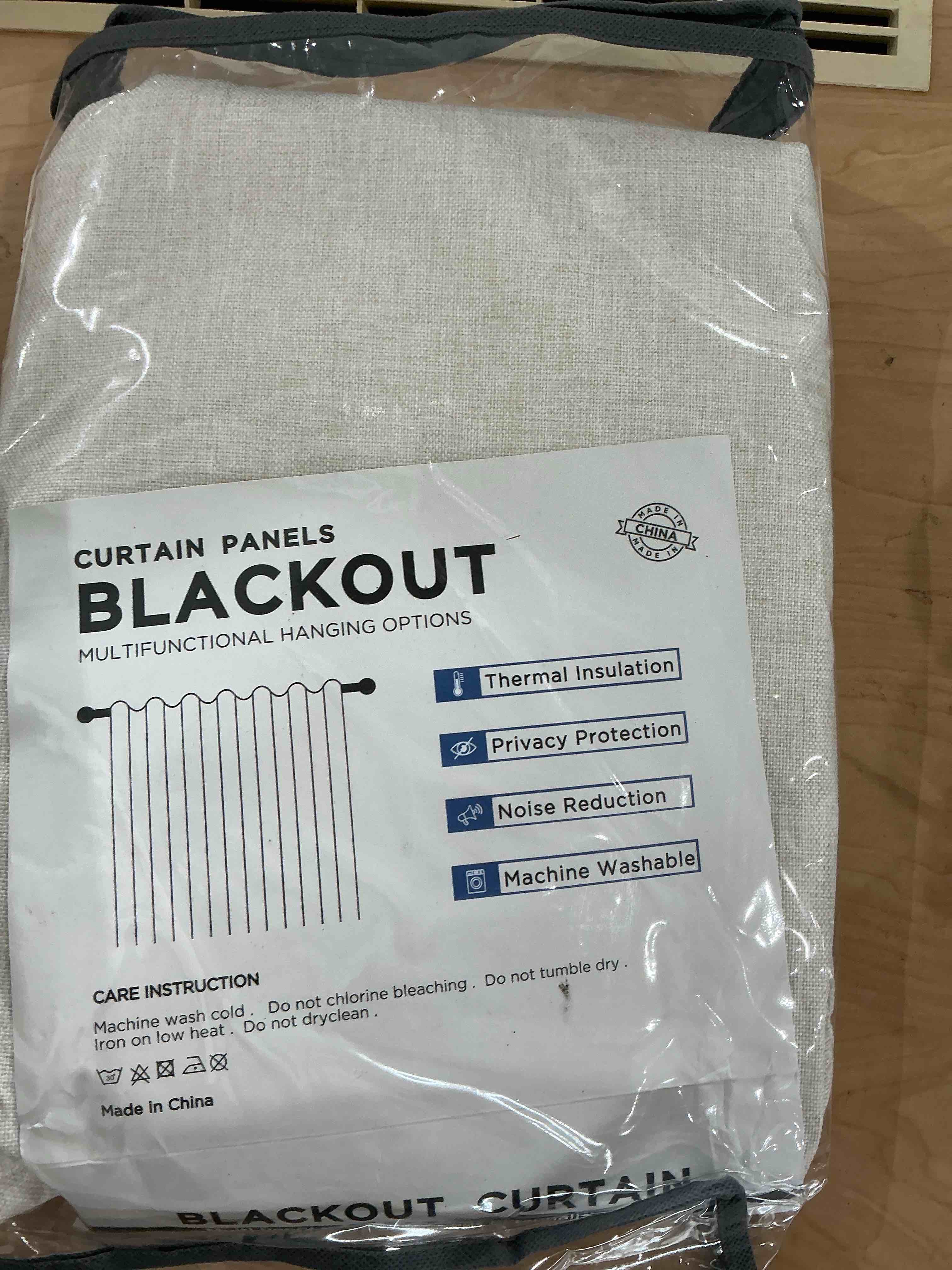 Condition photo showing Good Condition for 100% Blackout Shield Linen Blackout Curtains for Bedroom 96 Inches Long, Back Tab/Rod Pocket Living Room Drapes, Thermal Insulated Blackout Curtains 2 Panels Set, 50" W x 96" L,Cream Cream 50"W x 96"L (Pack of 2)