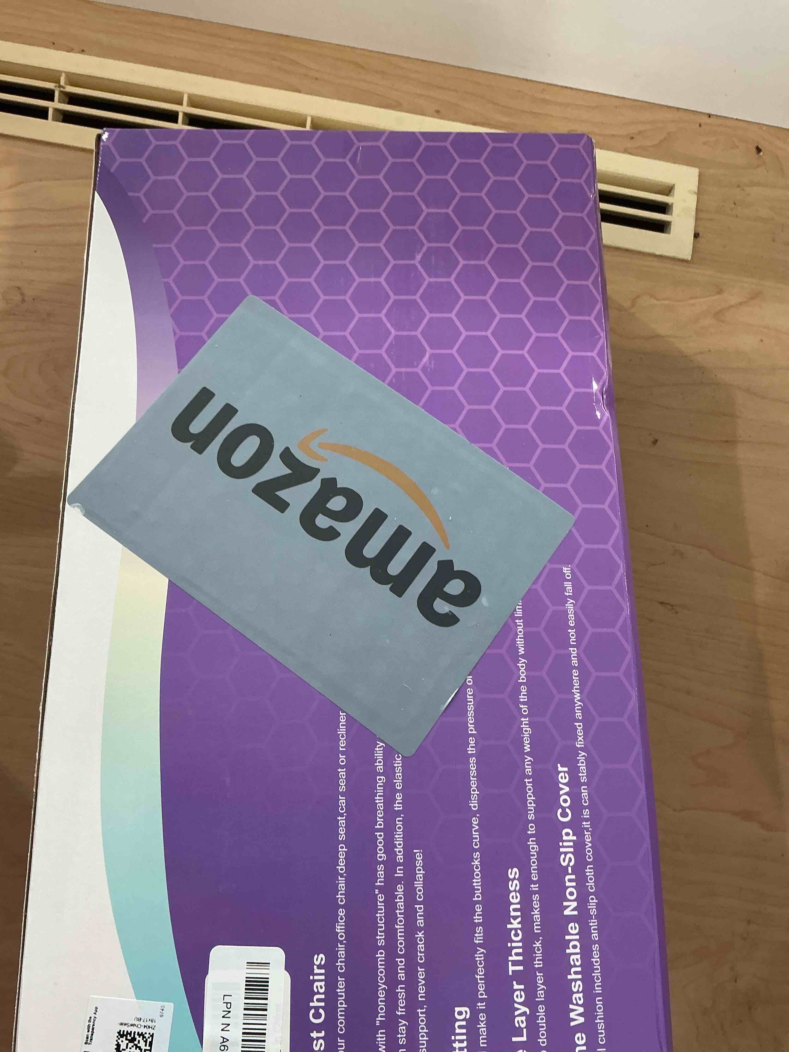 Condition photo showing Good Condition for Gel Seat Cushion, Cooling seat Cushion (Super Large & Thick), Breathable Honeycomb Design Absorbs Pressure Points Seat Cushion, Gel Cushion for Office Chair, Home Car seat Cushion for Wheelchair Blue