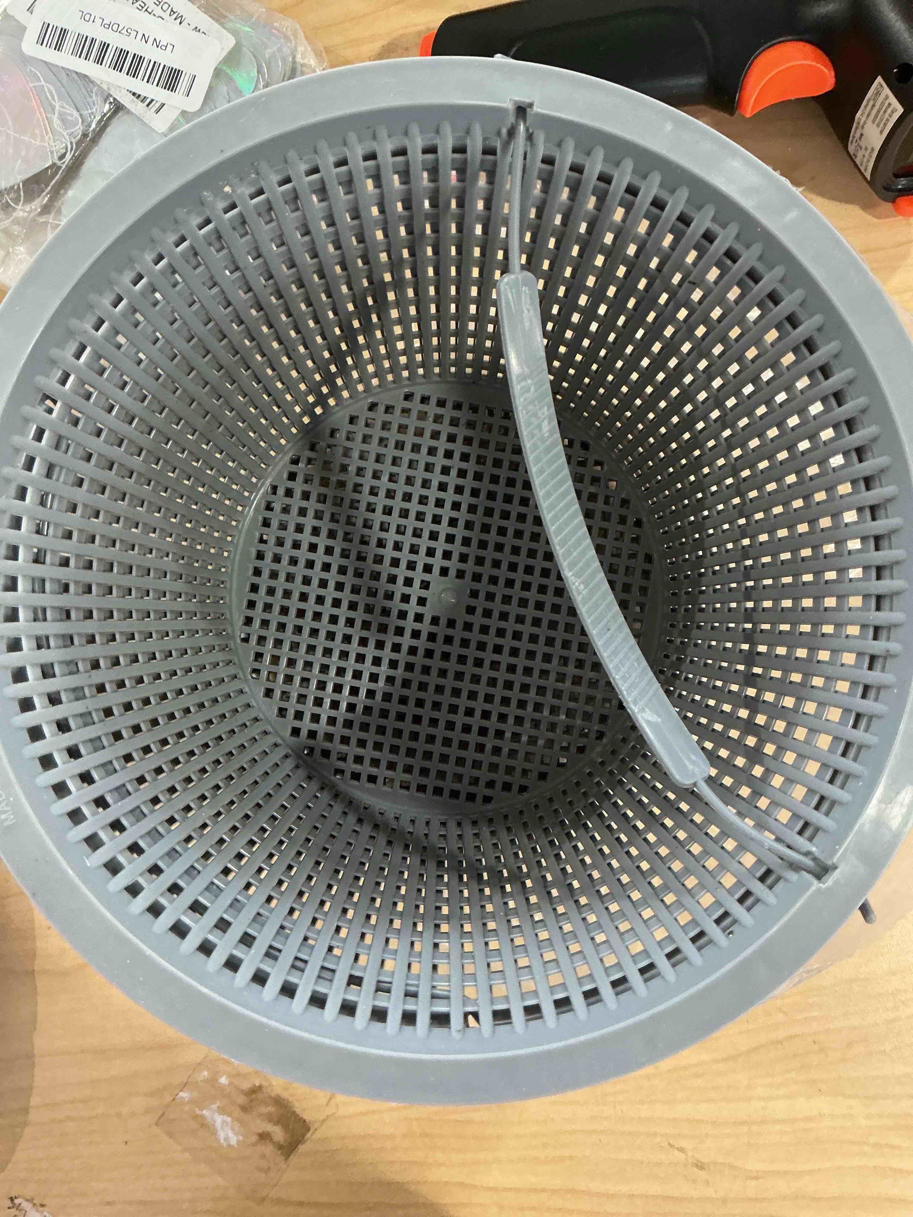 Condition photo showing Good Condition for Sepetrel Swimming Pool Filter Basket (Set of 2) - Replacement Skimmer Basket for In-Ground Pools - Captures Leaves, Needles and Debris - Most Pump & Water Circulation Systems