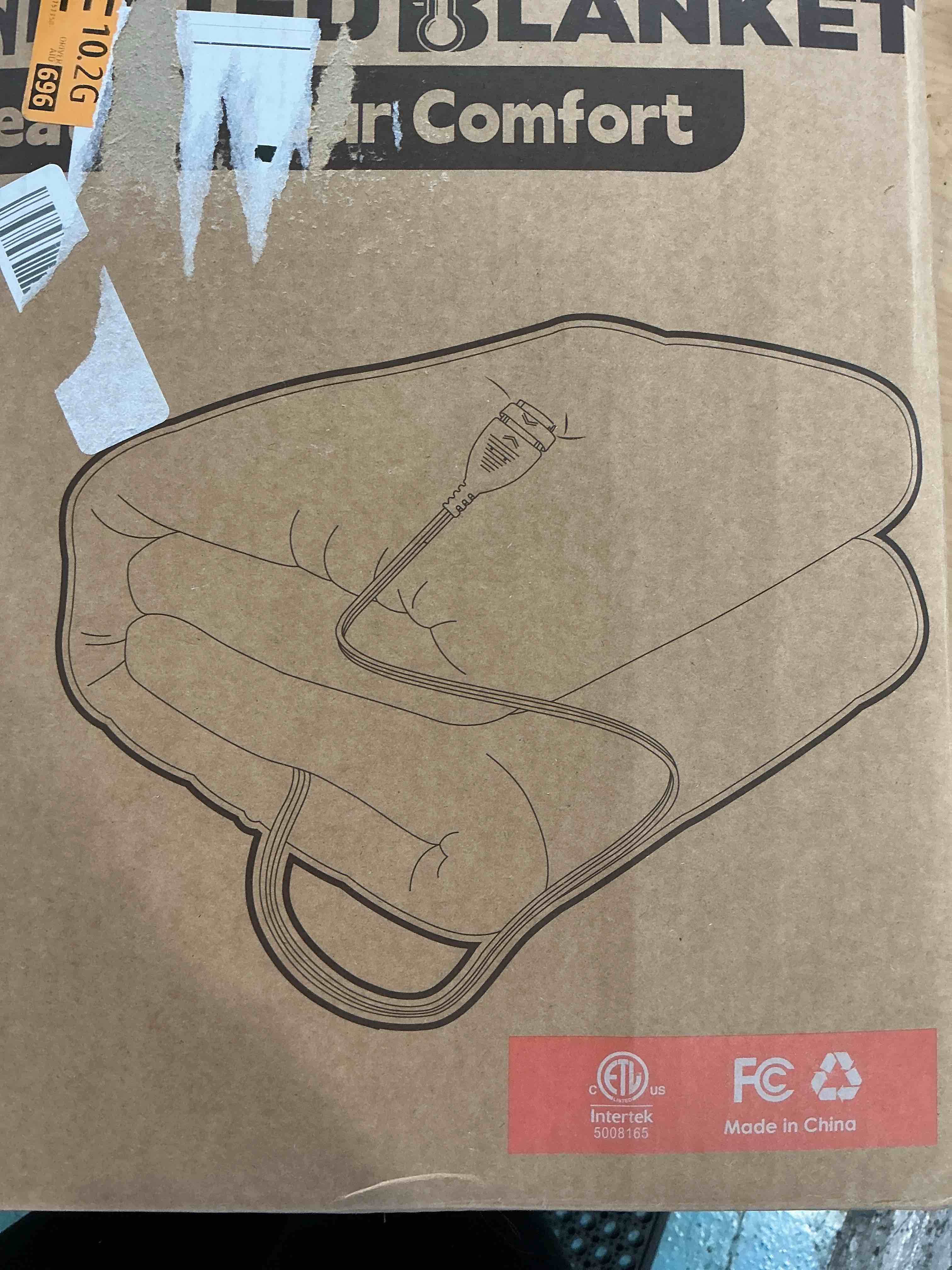 Condition photo showing New/Like New for Heated Blanket Electric Blanket Full Size 72''x84'', Soft Flannel Heating Blanket with 1-10 Hour Auto Off - 6 Heat Settings - Machine Washable - Black 06 - Black 72''x84''(Full)