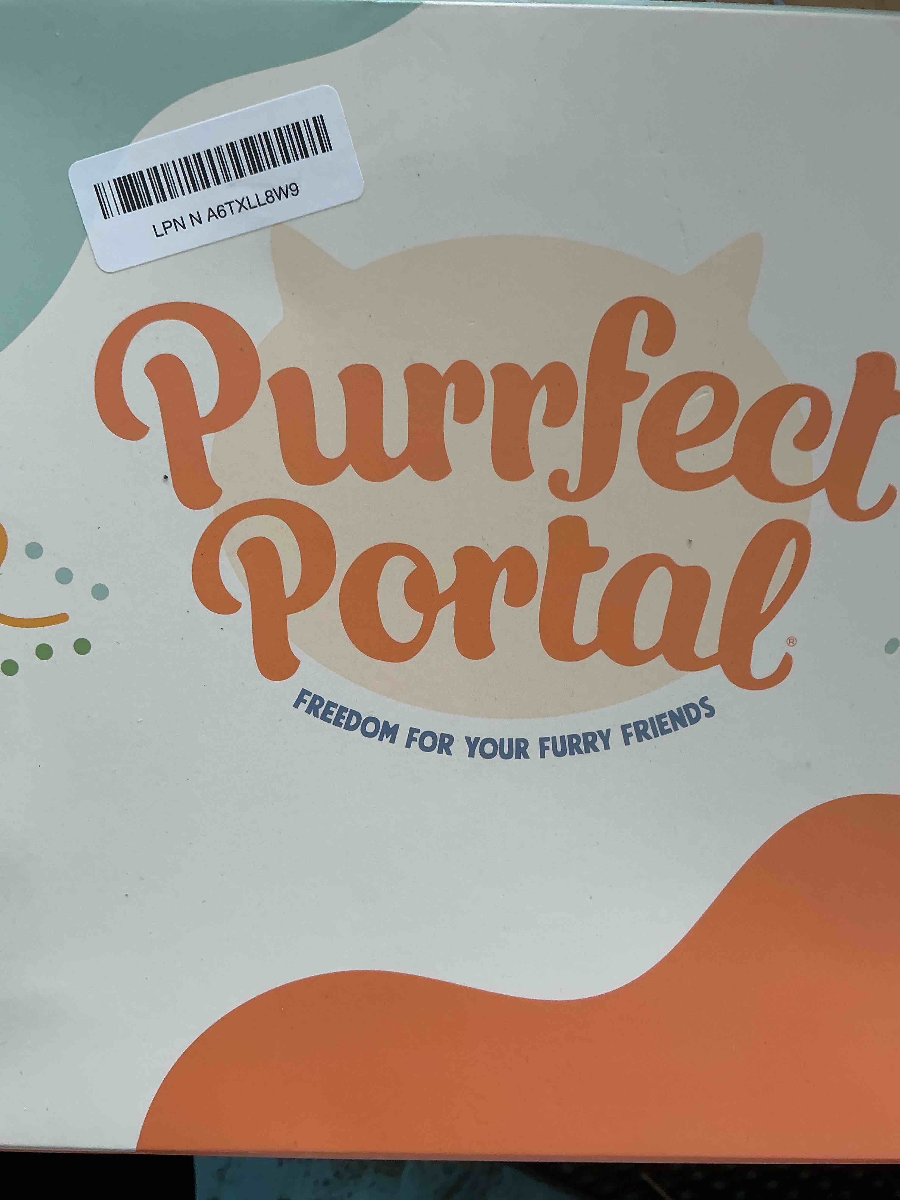 Condition photo showing Good Condition for Cat Door Interior Door - Meow Manor® Extra Large Pet Door, 10.25 x 11 No-Flap Cat Door Interior Door for Cats up to 30 lbs, Easy DIY Setup, Secured Installation in Minutes, No Training Needed Black