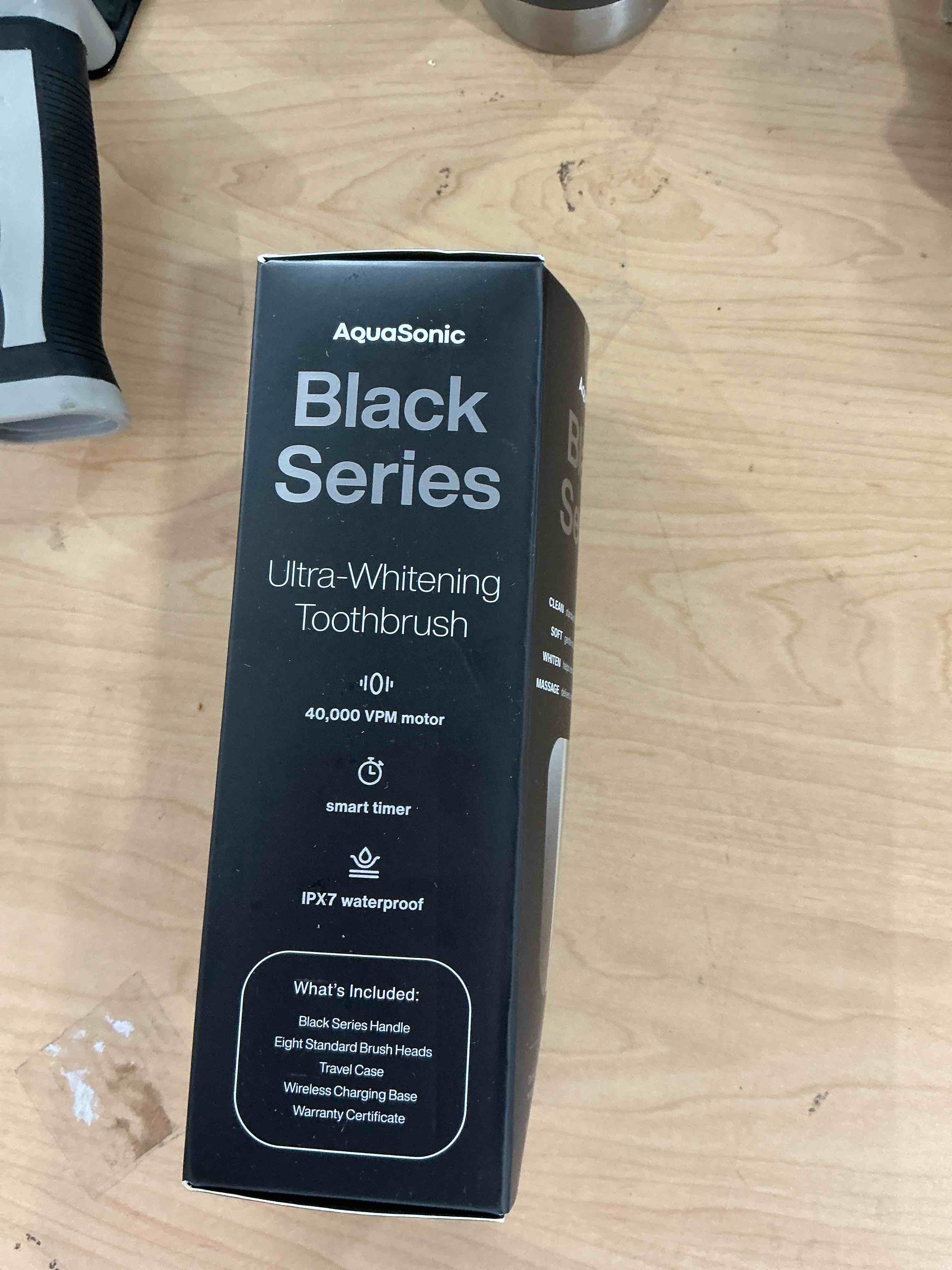 Condition photo showing Good Condition for Aquasonic Black Series Ultra Whitening Toothbrush – ADA Accepted Electric Toothbrush- 8 Brush Heads & Travel Case – 40,000 VPM Electric Motor & Wireless Charging - 4 Modes w Smart Timer 1 Count (Pack of 1)