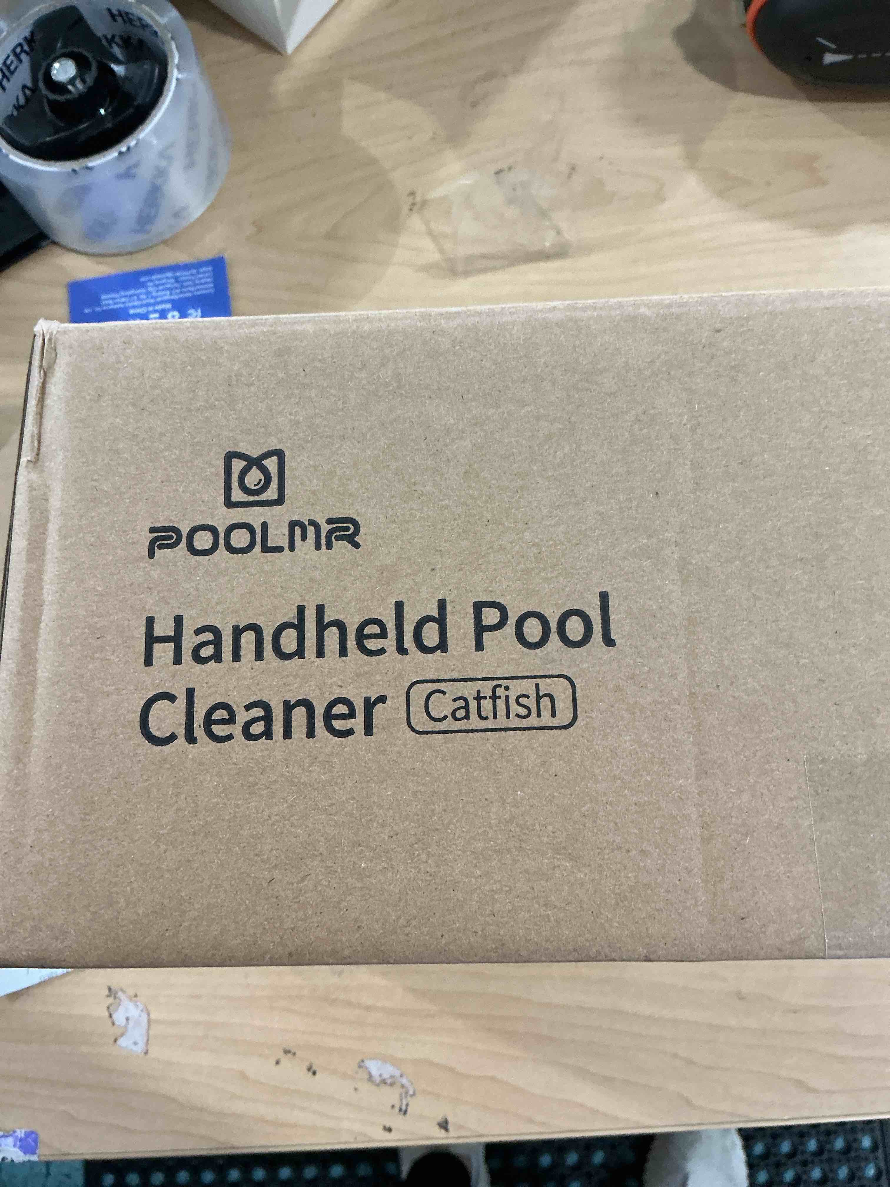 Condition photo showing Good Condition for Handheld Spa Hot Tub Vacuum- Cordless Small Above Ground Pool Cleaner with 2 Brush Heads, 90 Mins Running Time, 12 Gallons/Min Powerful Suction, Ideal for Cleaning Debris and Sand Underwater, Black