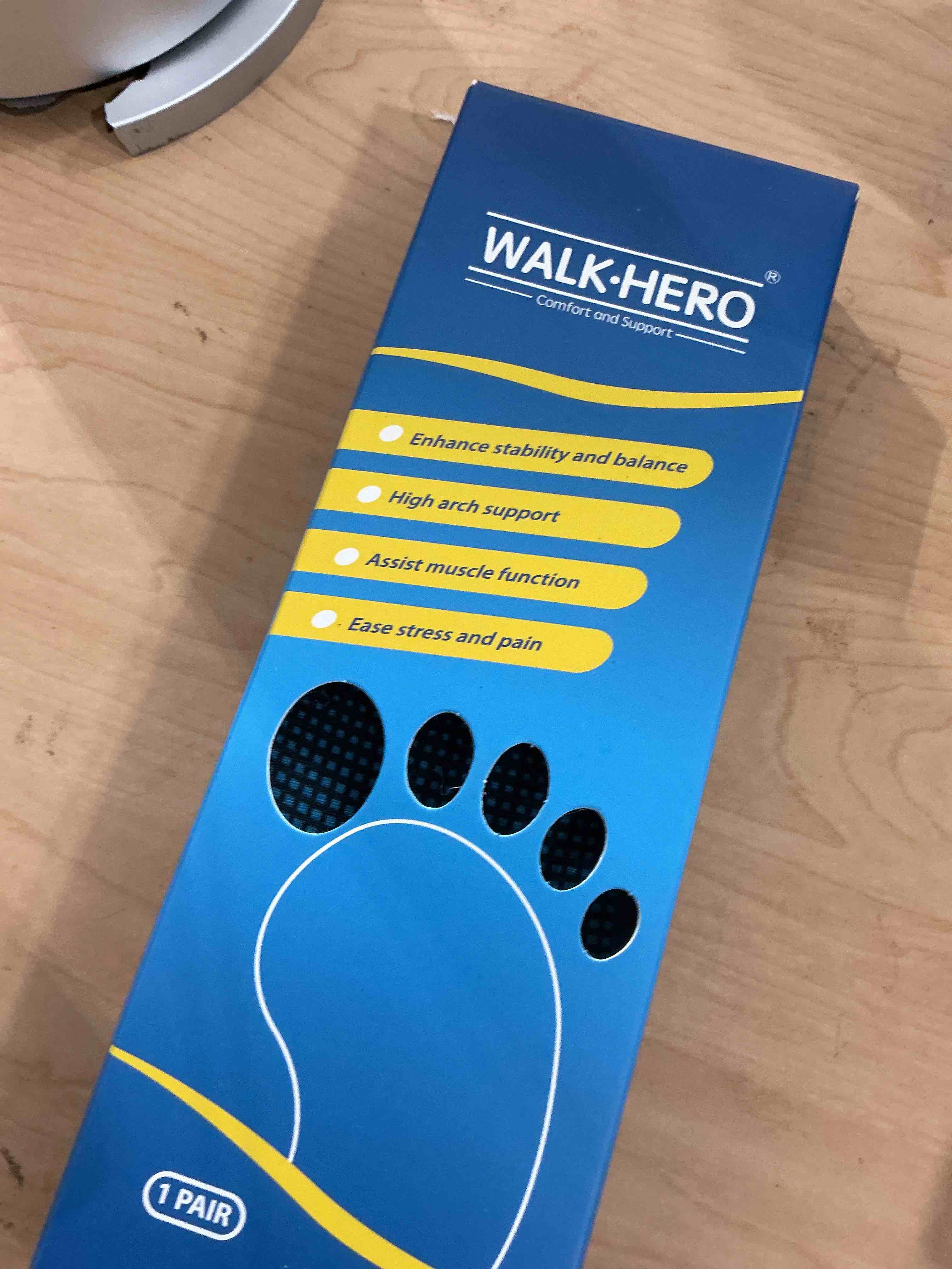 Condition photo showing Good Condition for Inserts Relieve Plantar Fasciitis - Flat Feet Insoles Arch Supports, Orthotic Insoles for Foot Pain Arch Pain Reduce Muscle Fatigue Absorb Shock (Mens 6-6 1/2 | Womens 8-8 1/2) Blue Mens 6 - 6 1/2 | Womens 8 - 8 1/2